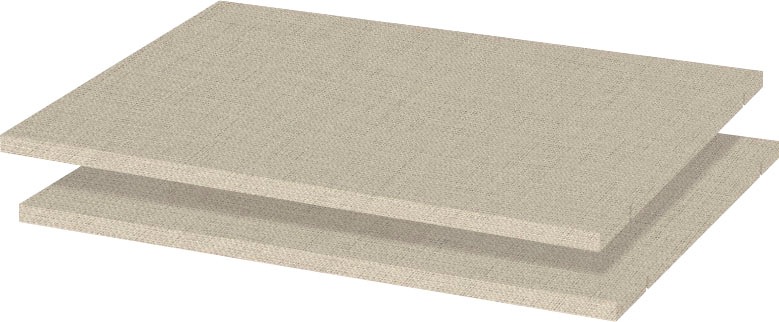 Image of GOODproduct Einlegeboden "Onyx" (B/T/H): 72/32,1/8 cm, im praktischen 2er-Set