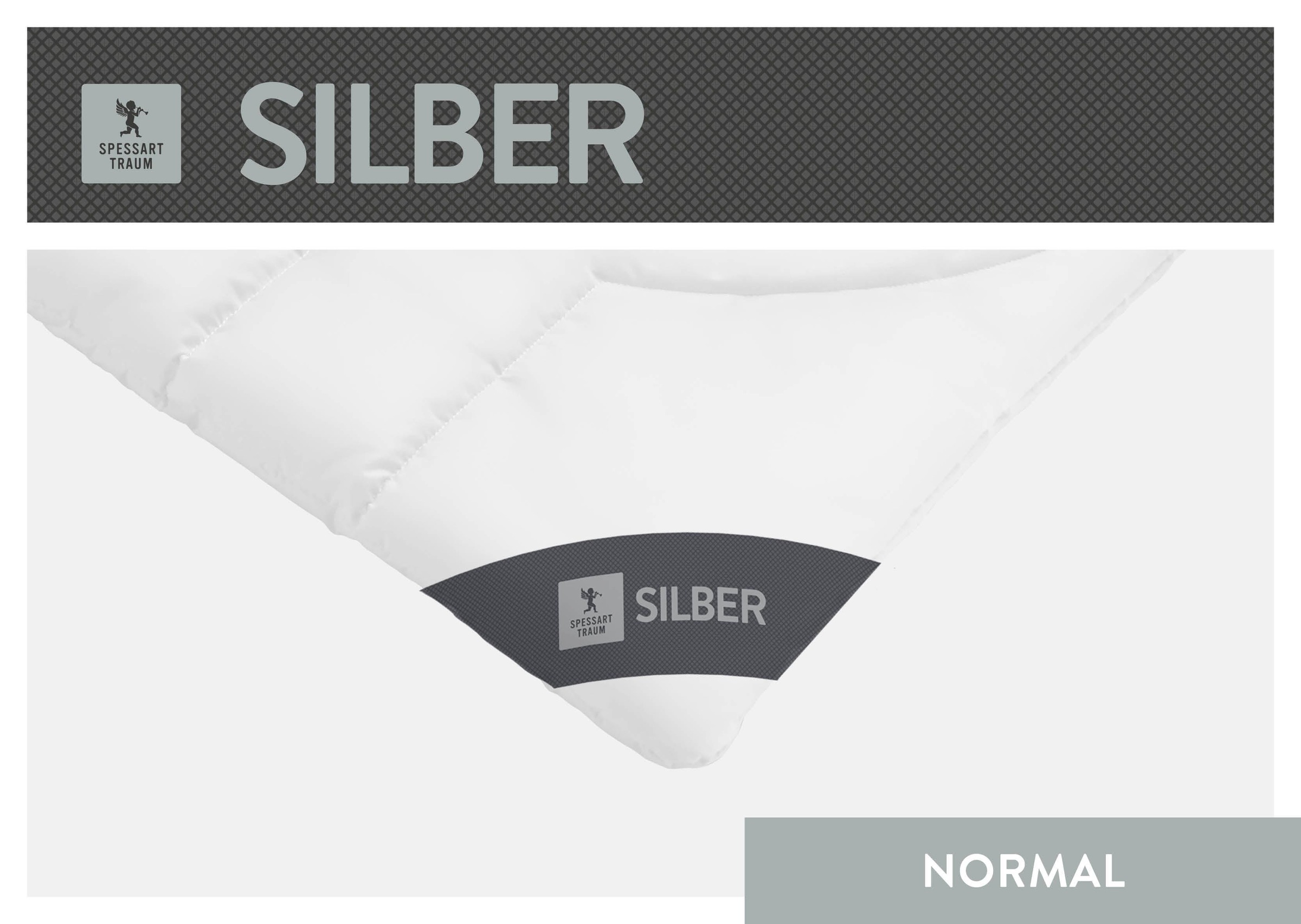 Image of SPESSARTTRAUM Baumwollbettdecke "Silber" normal 1 Stk. tlg. hergestellt in Deutschland, allergikerfreundlich