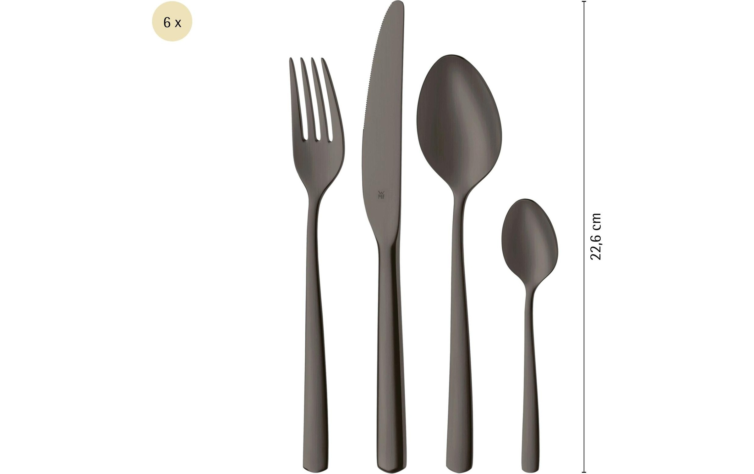 Image of WMF Besteck-Set "Boston in edler Optik, ergonomische Haptik, Messer mit Wellenschliff" optimale Schärfe, rostfrei, edel, hochwertiger Besteckkasten