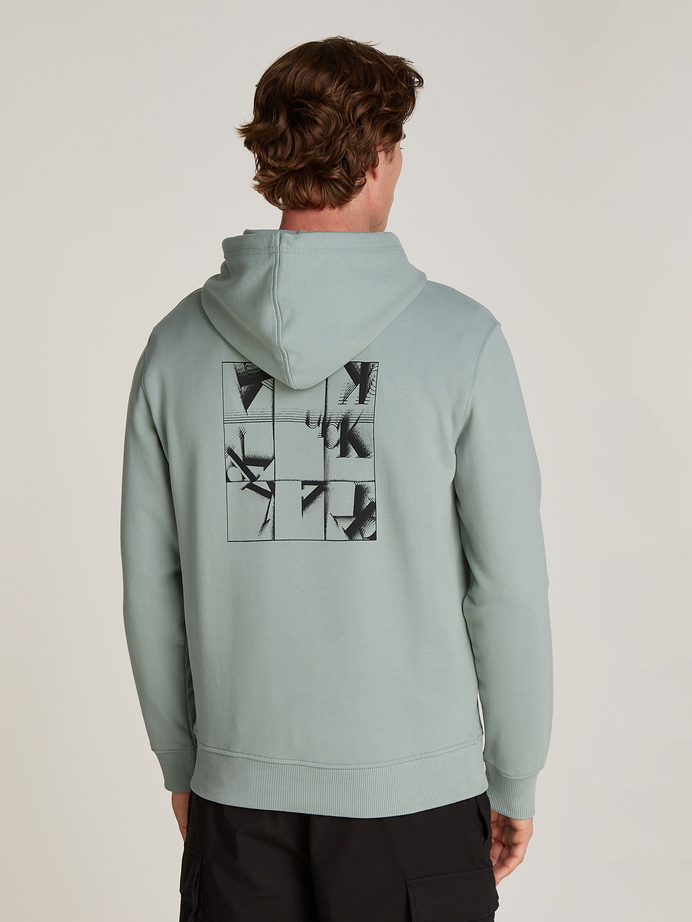 Calvin Klein Jeans Kapuzensweatshirt »GRID MONOGRAM HOODIE«, mit Logoschriftzug