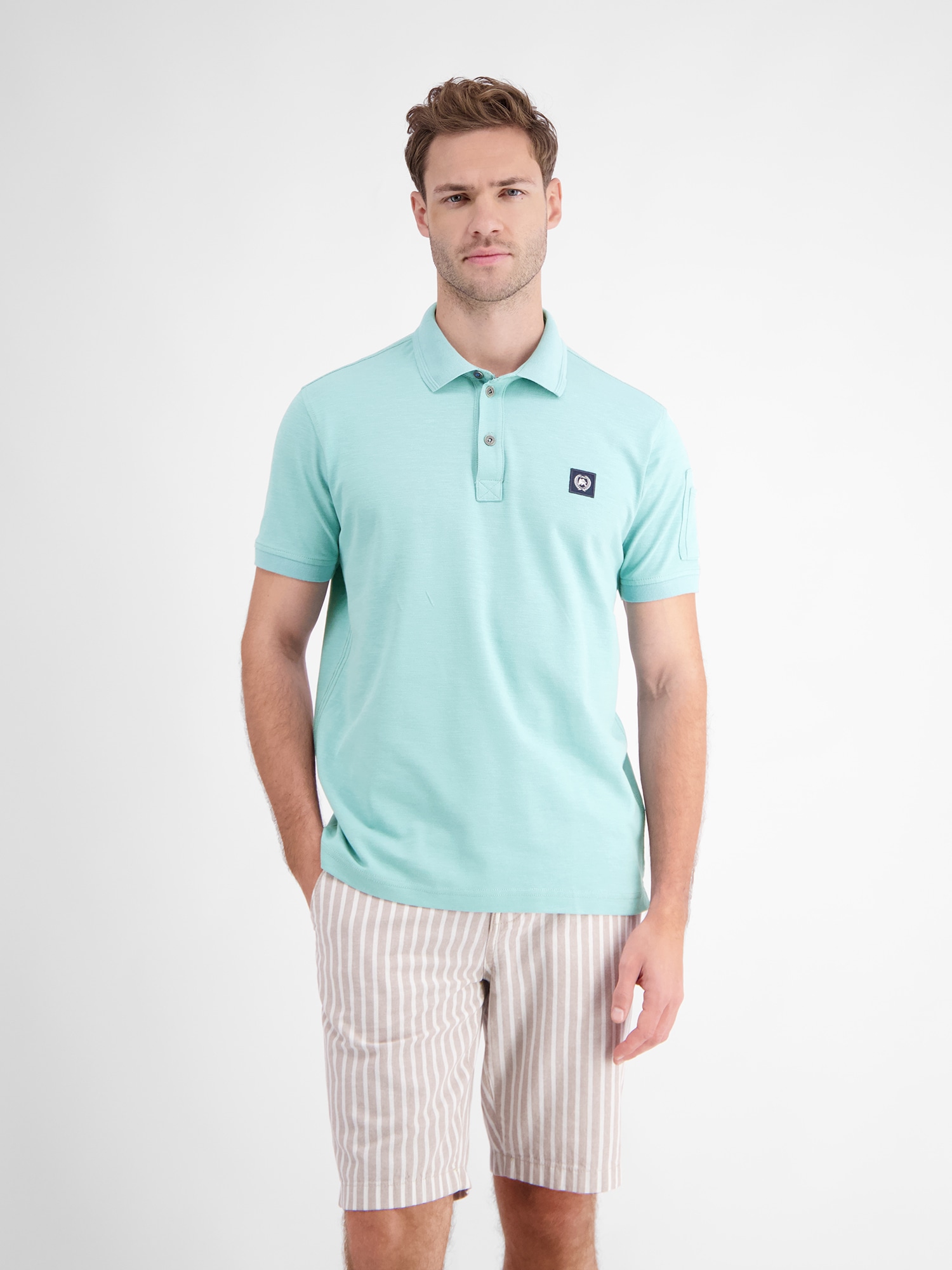 Image of LERROS Poloshirt "Unifarbenes Poloshirt"