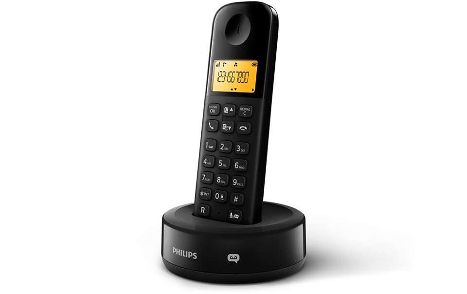 Philips Schnurloses DECT-Telefon »D1651B Schwarz«