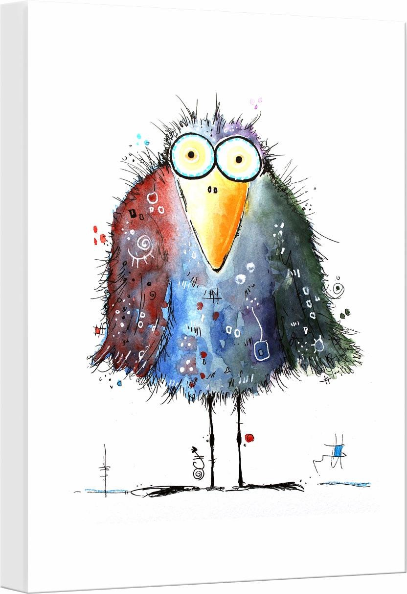 Image of Wall-Art Leinwandbild »Hagenmeyer - Kleiner Rabe«, 30/45 cm bei Ackermann Versand Schweiz