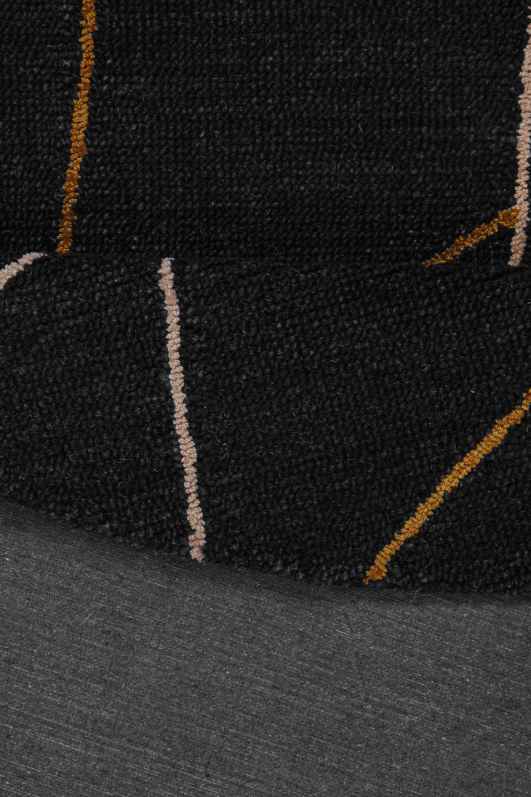 Wecon home Teppich »Nox« rund 6 mm Höhe Wollteppich, abstrakt, hochwertig, handgetuftet, robust, modern