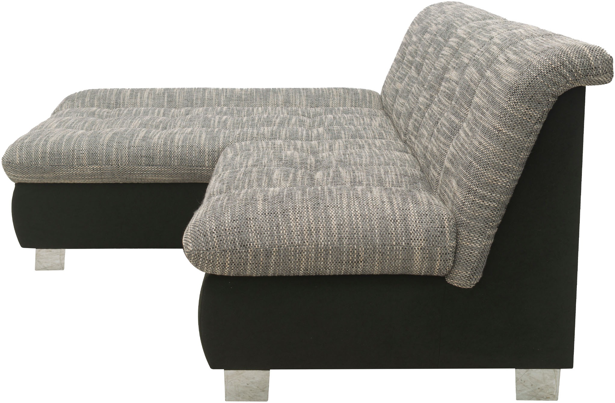 DOMO collection Ecksofa »100031 kompakte Stellmasse, komfortabel und bequem, L-Form«, wahlweise mit Bettfunktion und Armteilverstellung. Breite 234cm