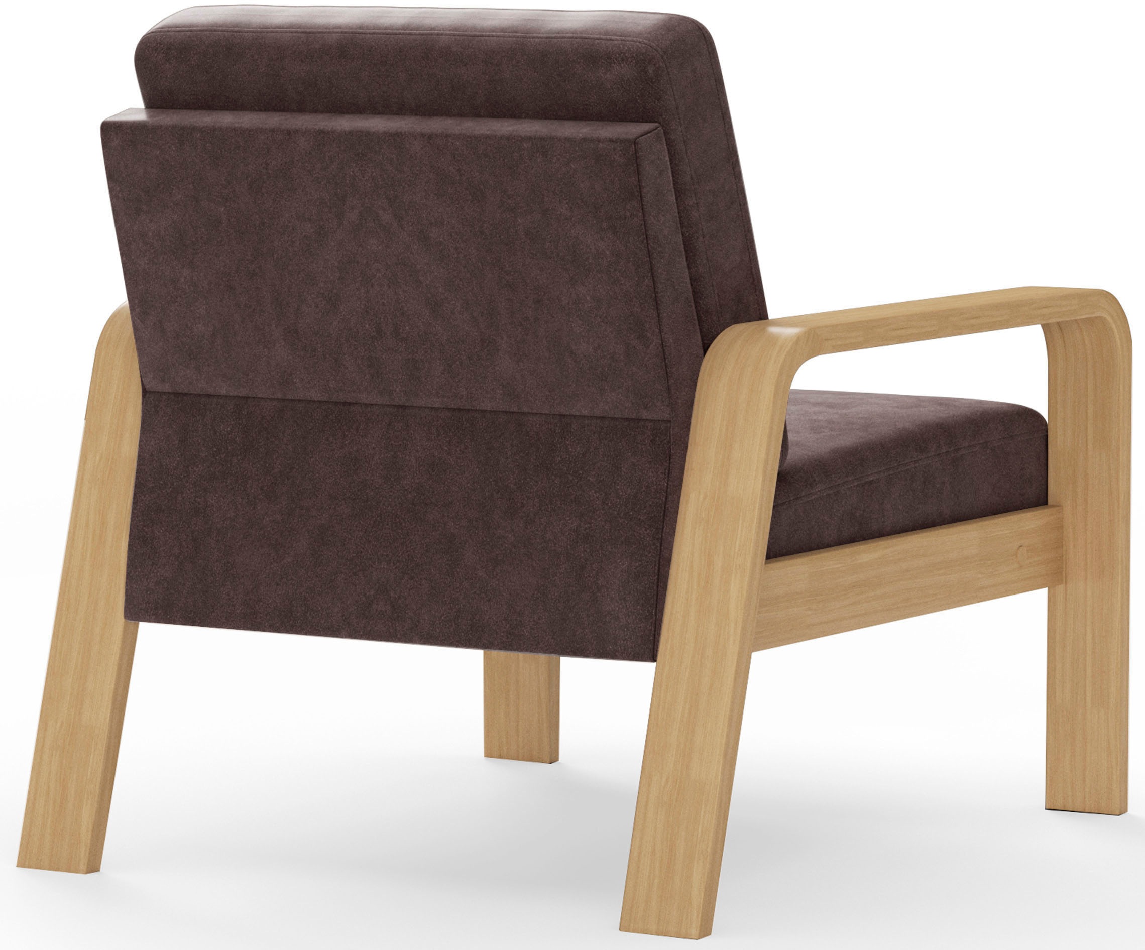 sit&more Sessel »Kolding«, Armlehnen aus Buchenholz in natur, verschiedene Bezüge und Farben