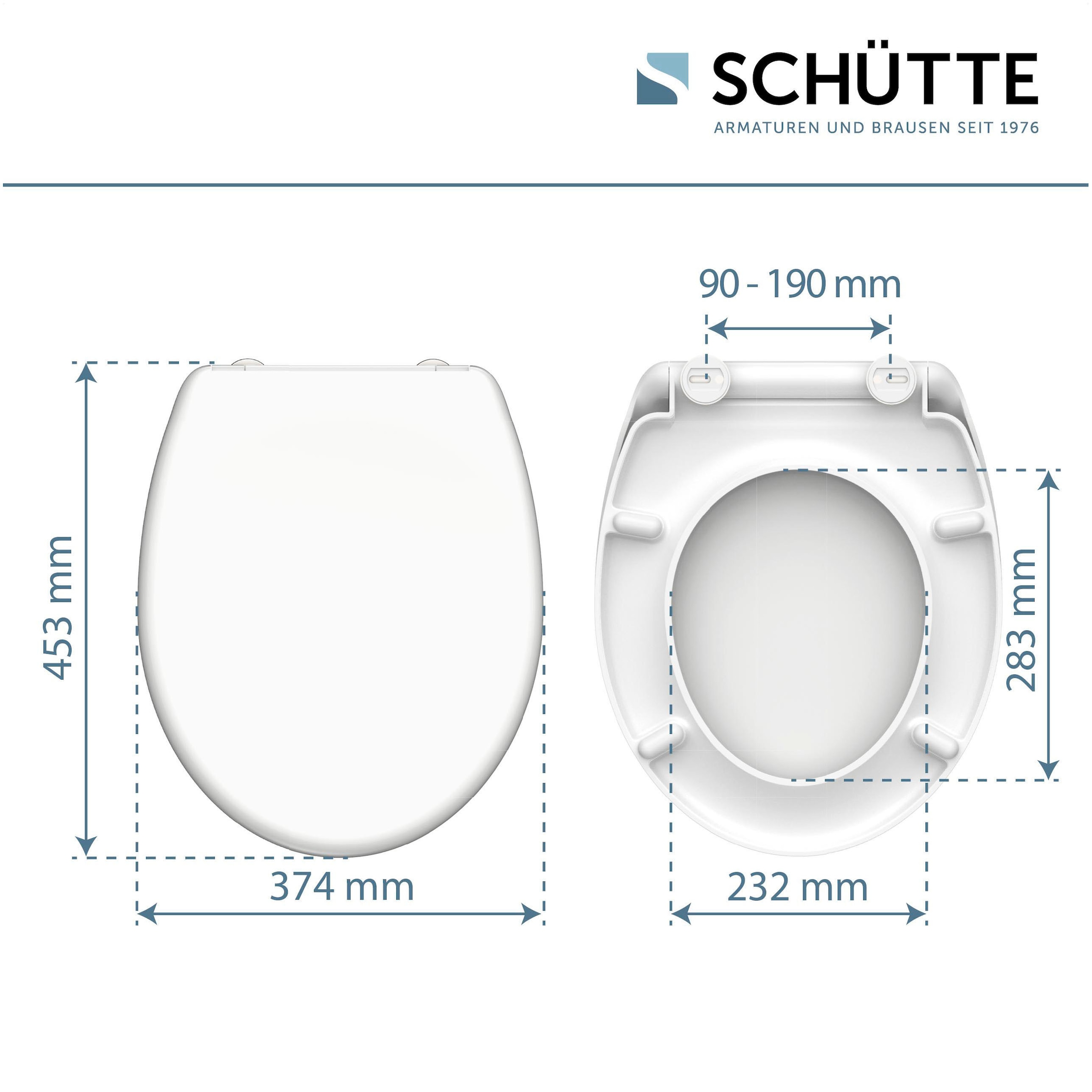 Schütte WC-Sitz mit Absenkautomatik und Schnellverschlusstechnik