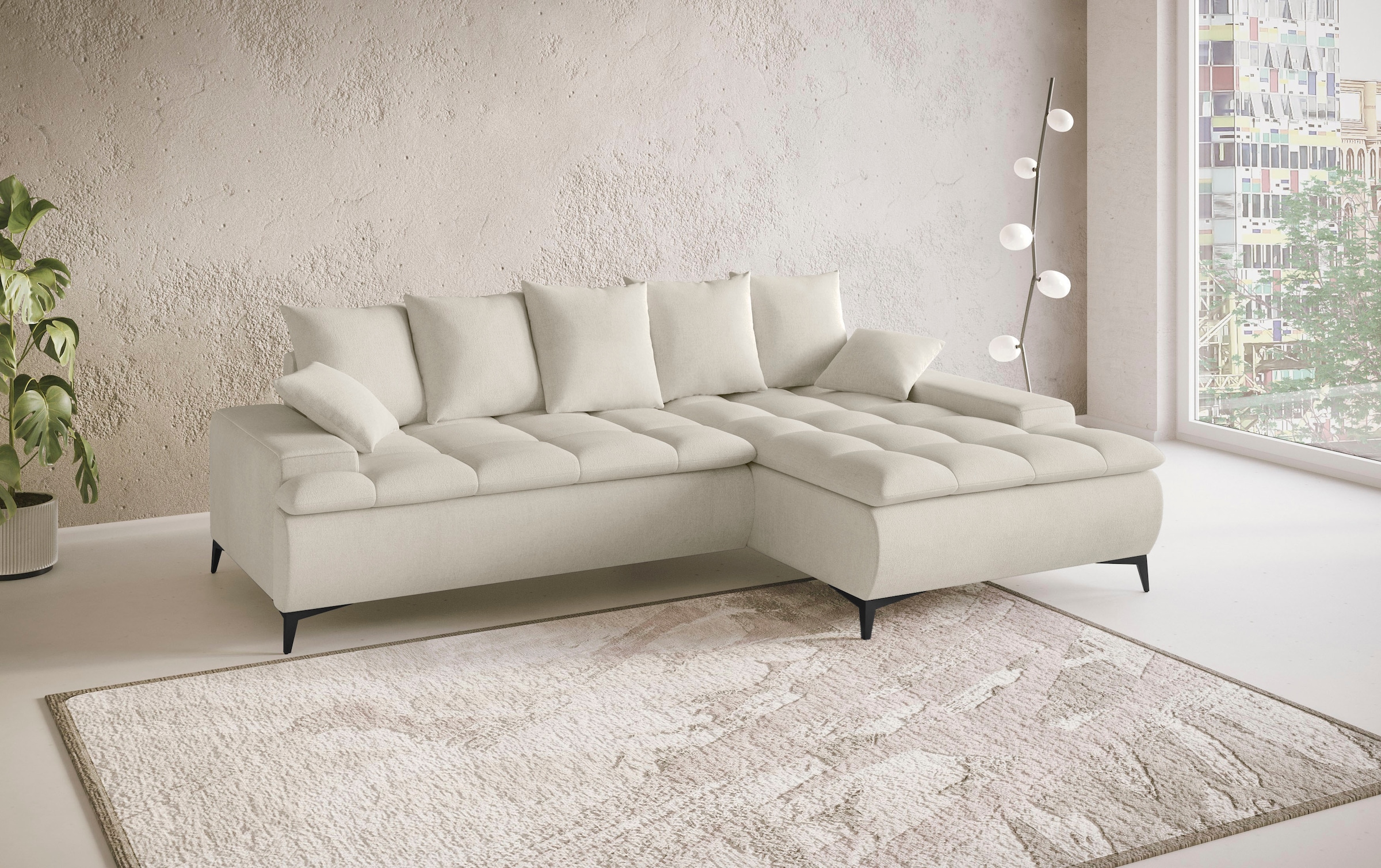 Mr. Couch Ecksofa »Haiti III, L-Form«, Mit Kaltschaum, bis 140 kg belastbar