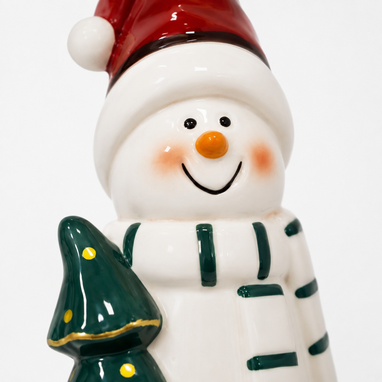 GOODproduct Teelichthalter »Deko Weihnachten Eeske, aus Porzellan detailreich bemalt« Weihnachtsmann und Schneemann im 2er Set, jeweils ca.31cm hoch