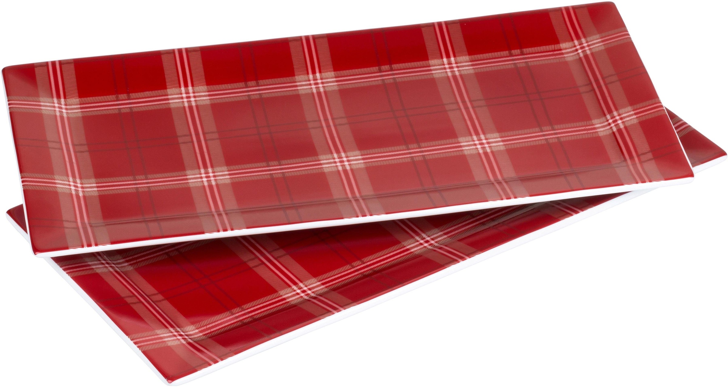 Servierplatte "Highland Red", Porzellan, (Set, 2-tlg.)