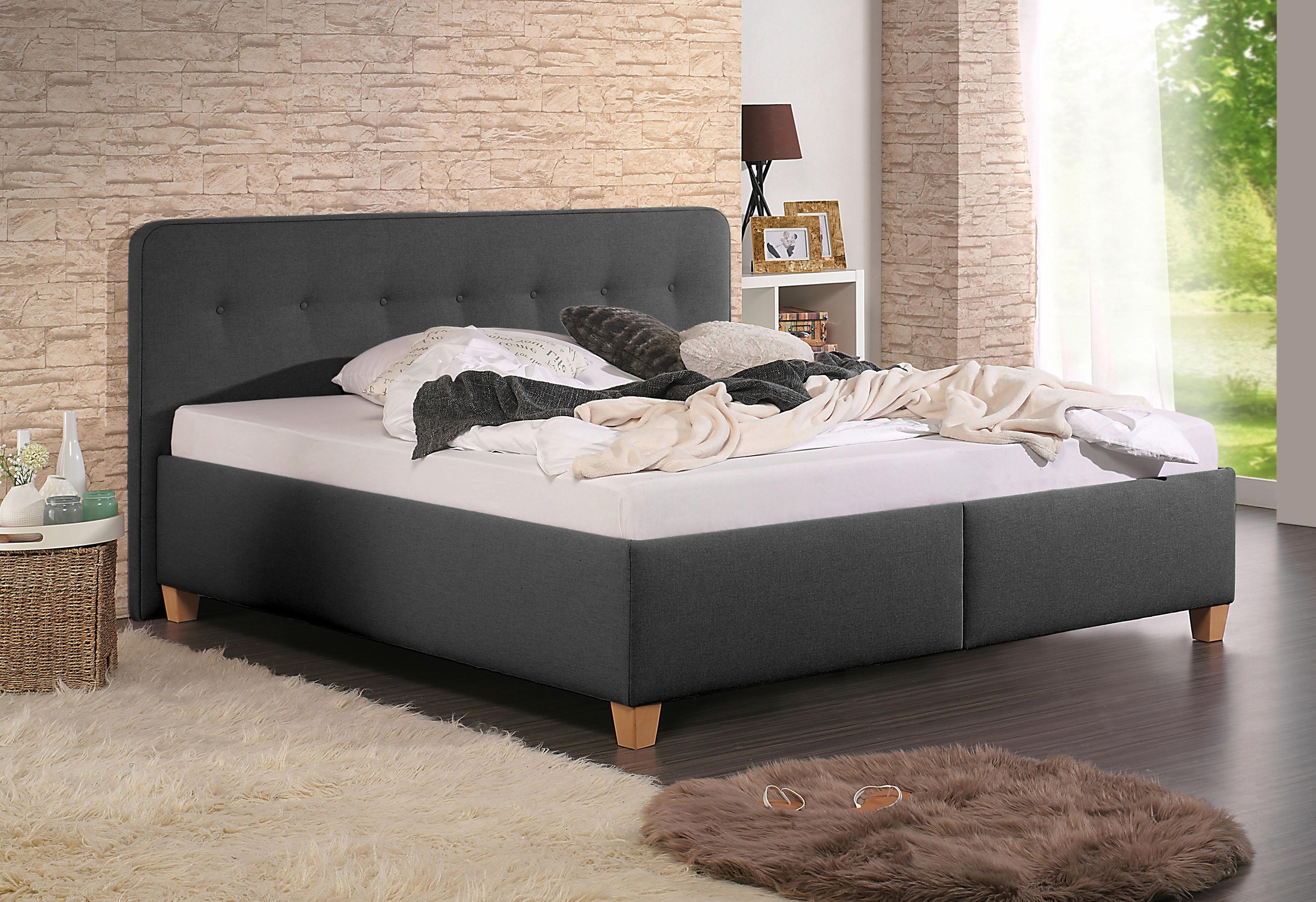 Image of Maintal Polsterbett »Figaro«, mit oder ohne Matratze in 2 Ausführungen, Härtegrad 2 oder 3 bei Ackermann Versand Schweiz