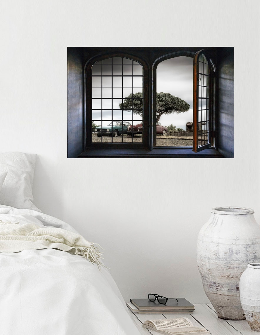 Image of queence Wandsticker "Baum" Wandsticker, Wandbild, selbstklebend, 3D, Fenster