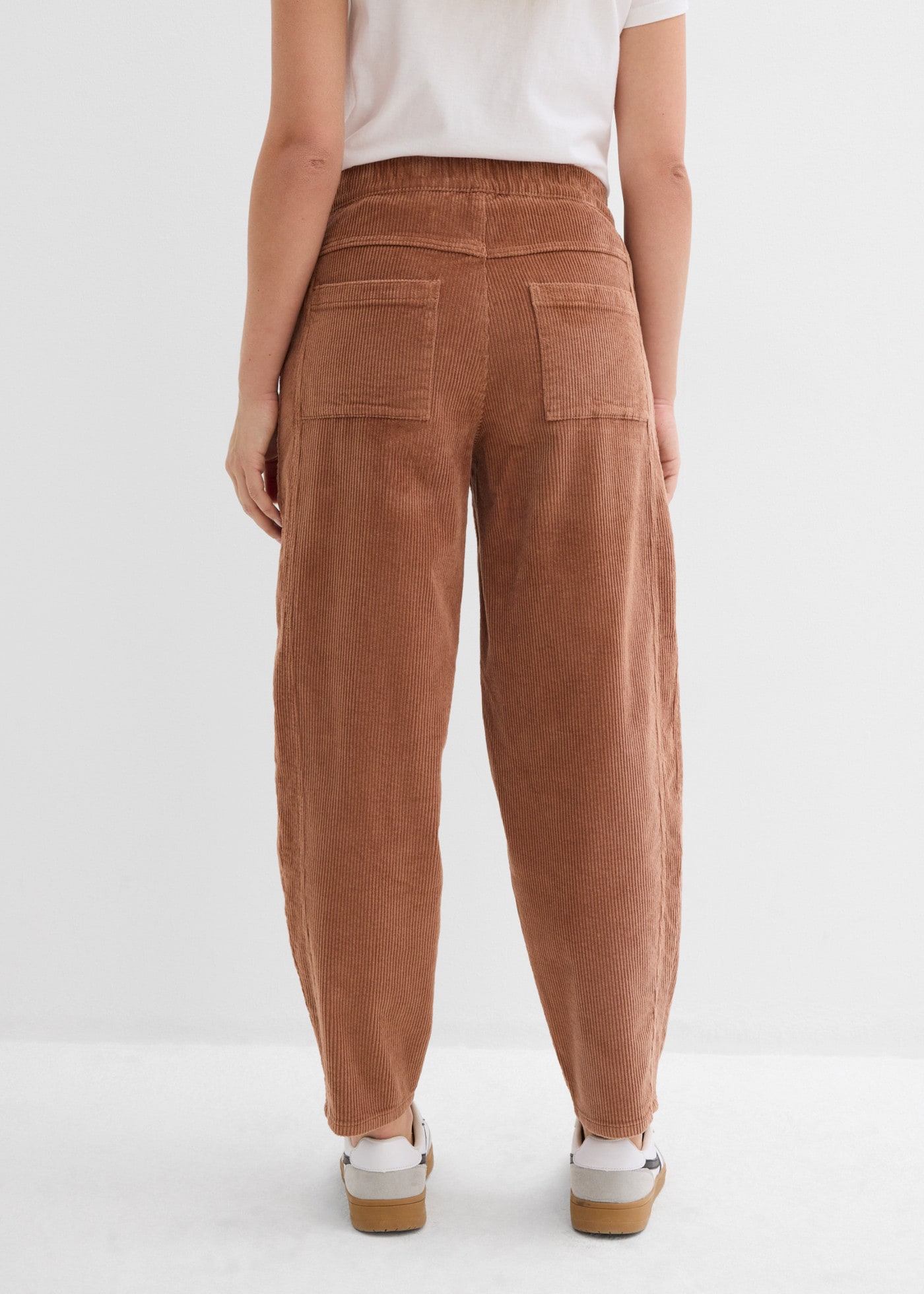 bonprix Cordhose  in 7/8-Länge, mit elastischem Bund, Loose Fit
