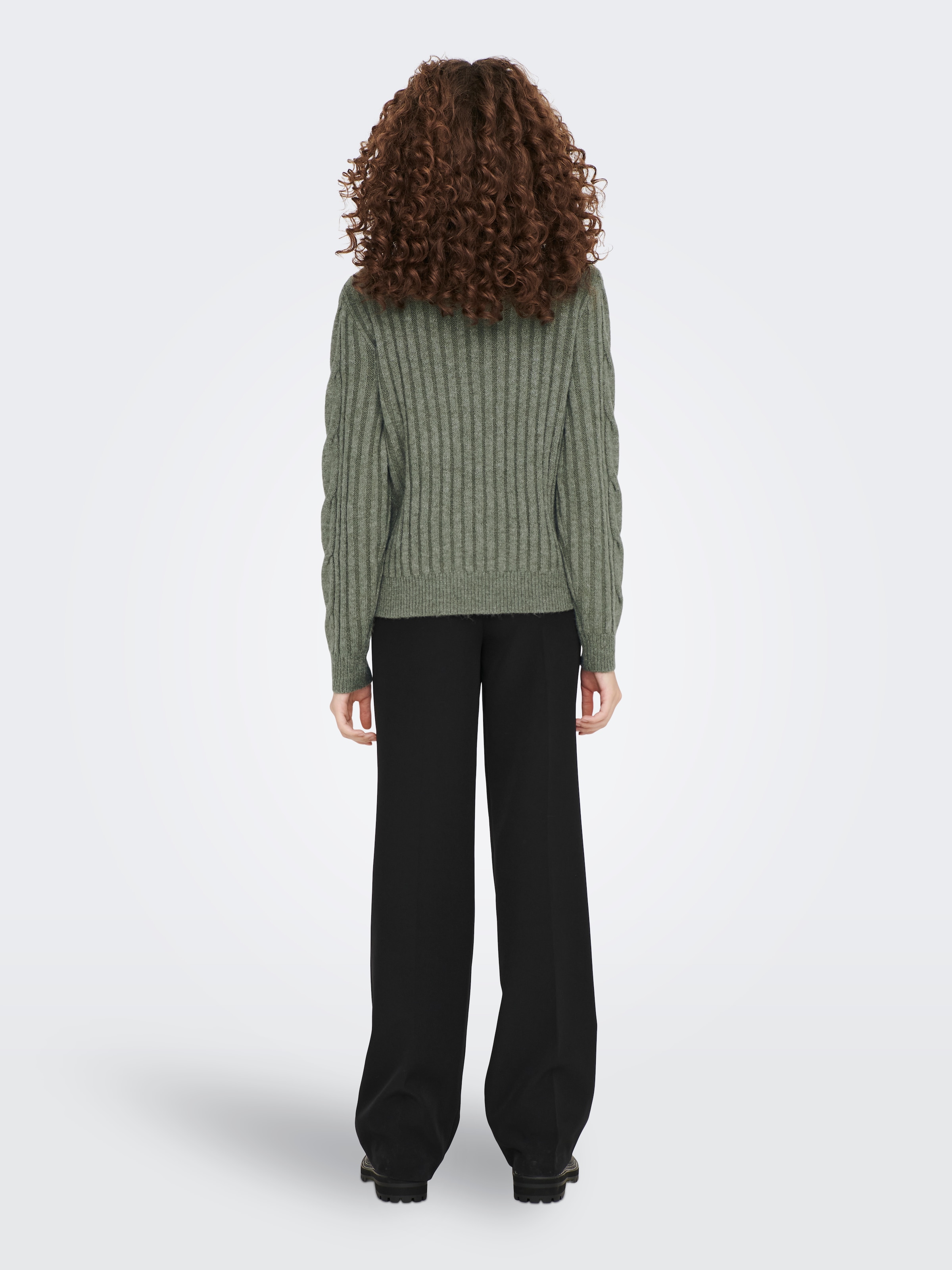 JDY Pull à col montant »JDYANDREA L/S ZIP CABLE PULLOVE KNT NOOS«