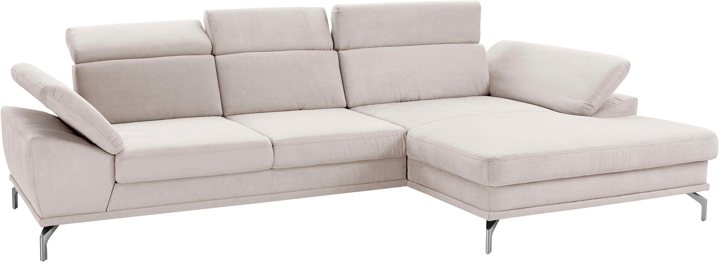 sit&more Ecksofa »Scorpio L-Form«, inklusive Sitztiefenverstellung, wahlweise mit Kopfverstellung