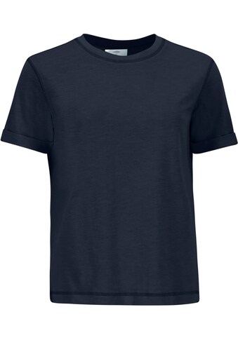 ♕ FYNCH-HATTON T-Shirt »FYNCH-HATTON Basic T-Shirt«, (1 tlg.), Ziernähte  vorhanden versandkostenfrei kaufen