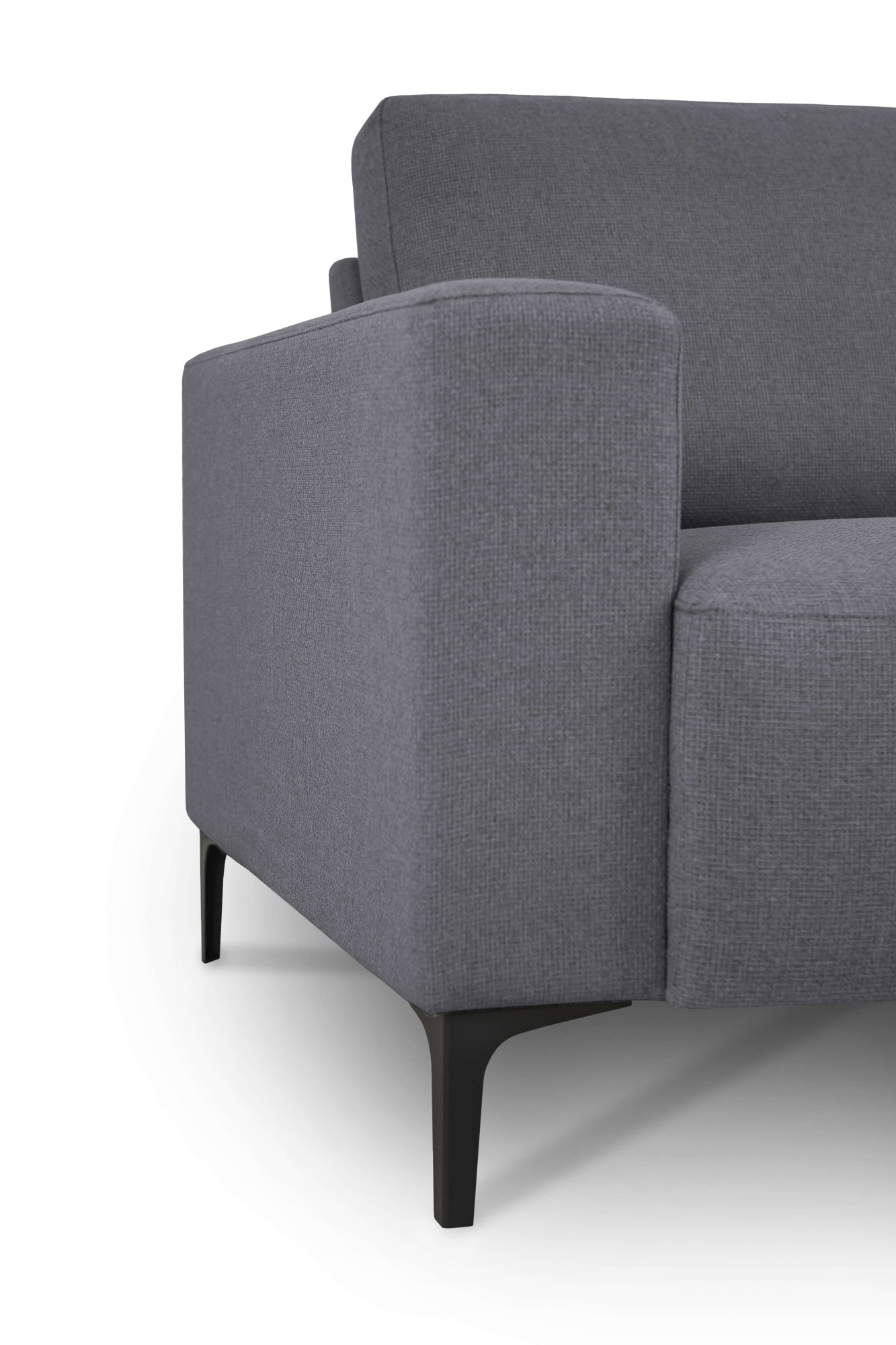 Home affaire Ecksofa »Tournon, L-Form, Breite 262 cm, Webstoff, Chenille«, Designsofa im nordischen Stil, Wellenunterfederung, Metallfüsse