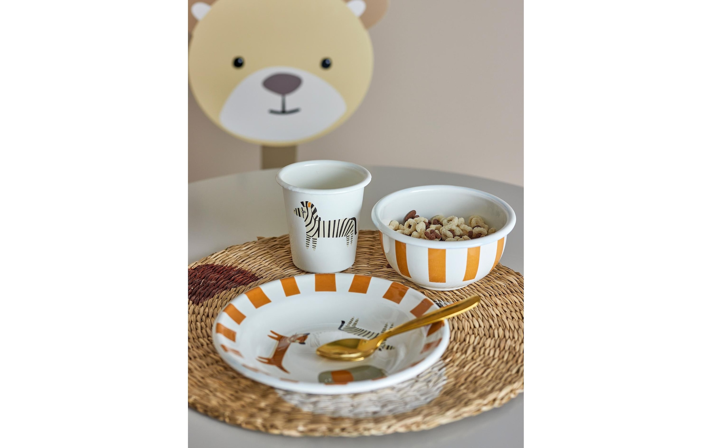 Bloomingville Kindergeschirr-Set »Jesse 3er Set«