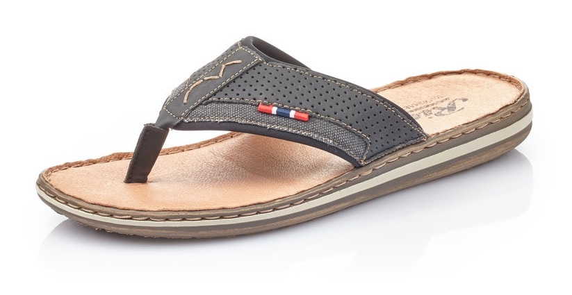Image of Rieker Zehentrenner Sommerschuh, Strandschuh mit weicher Leder-Innensohle