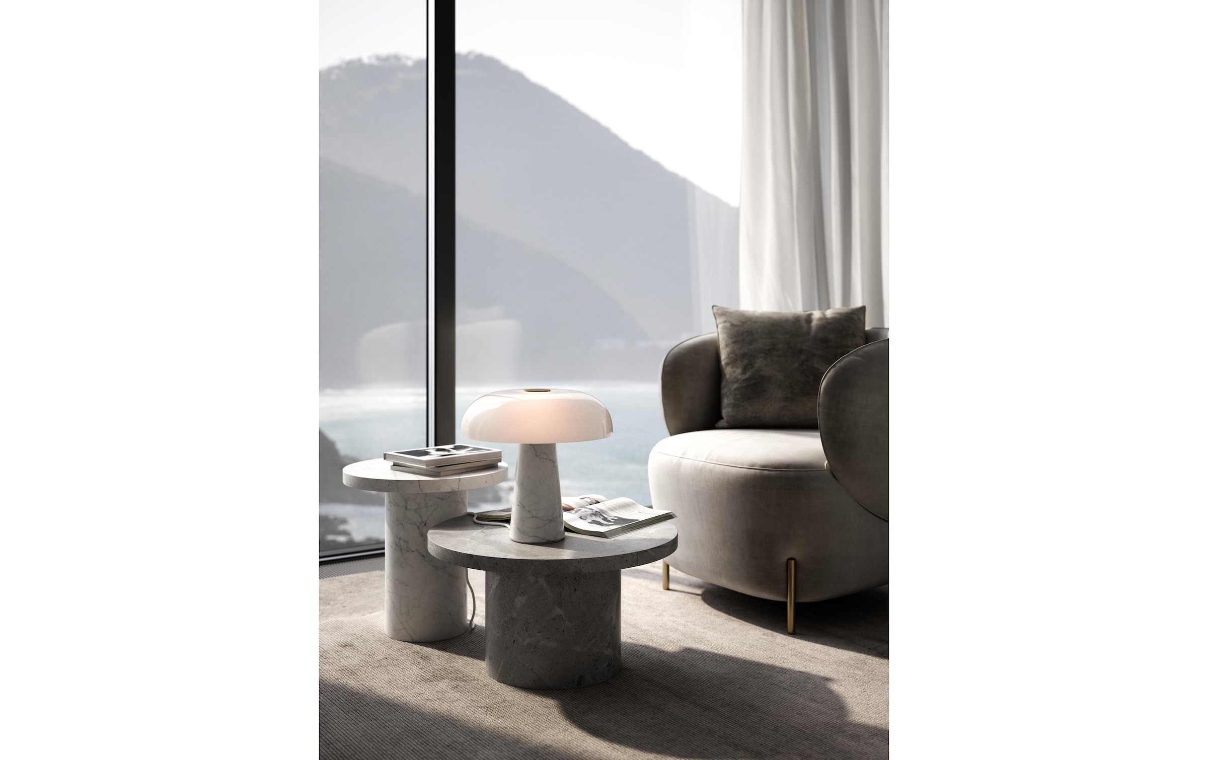 Nordlux Tischleuchte »Glossy E27«, Leuchtmittel E27 | LED wechselbar