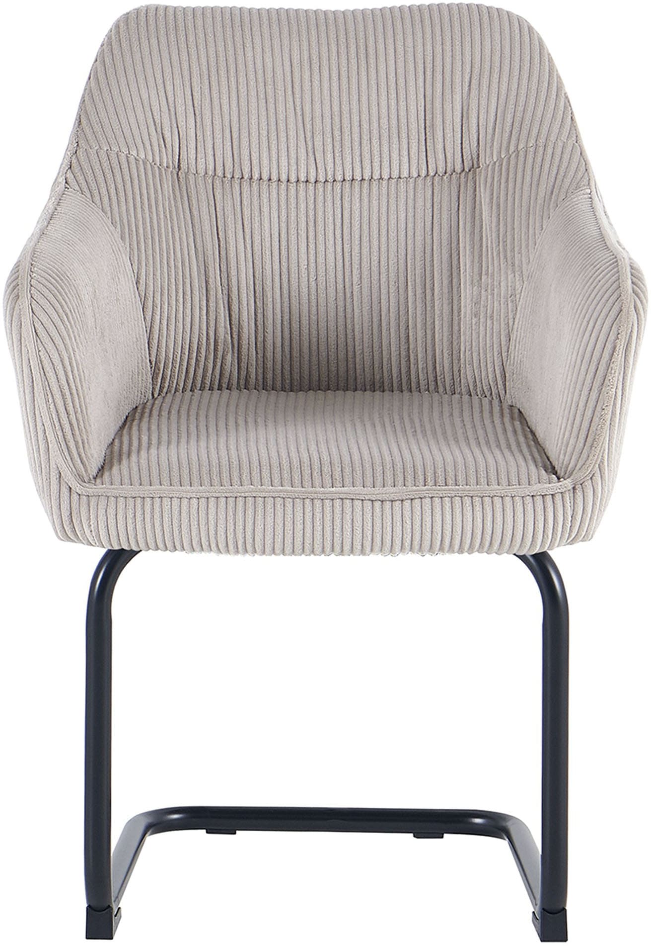 byLIVING Chaise cantilever »ELBA« (Ensemble) 2 cuisGrob-Cord, 110 kg, 180° drehbar Rückholfunktion, Schwingstuhlgestell