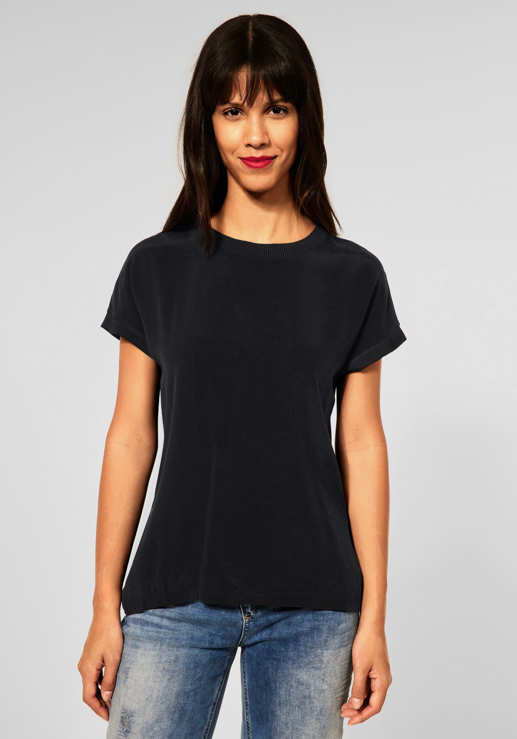 Image of STREET ONE Shirttop, mit überschnittenen Schultern bei Ackermann Versand Schweiz