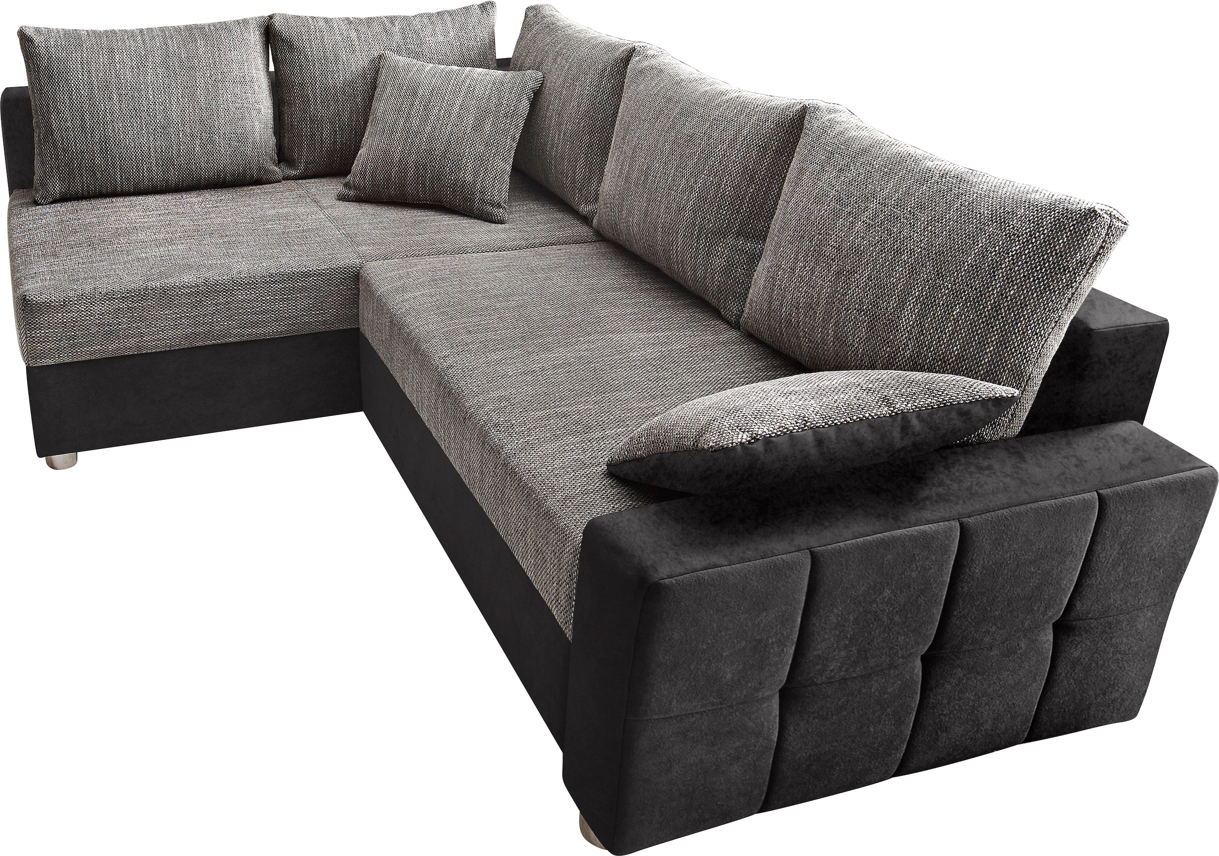 COLLECTION AB Ecksofa »Parma L-Form«, mit Bettfunktion und Federkern