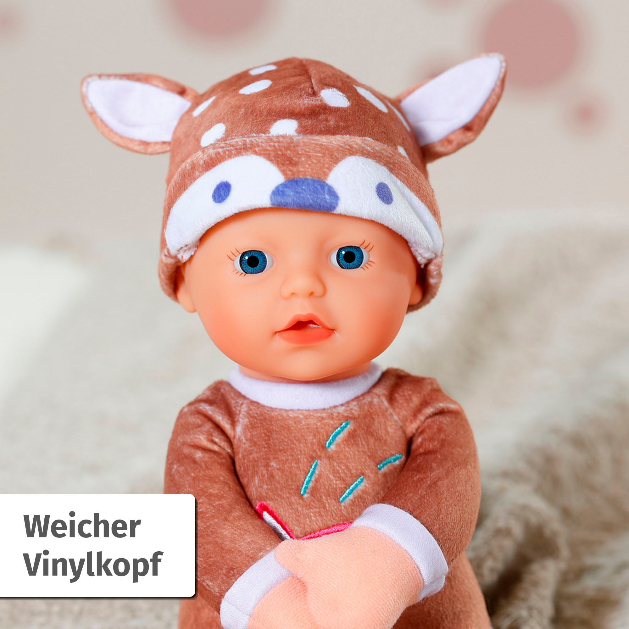 Baby Born Babypuppe »for babies Sleepy Reh, 30 cm« mit Rassel im Inneren