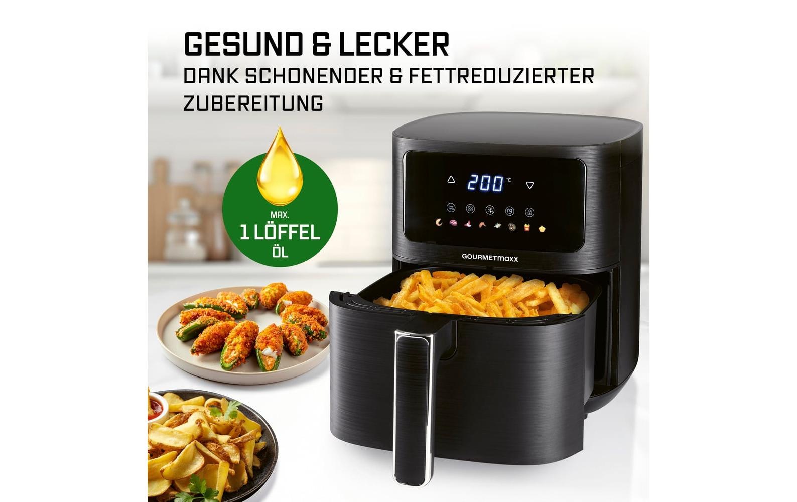GOURMETmaxx Heissluftfritteuse »AirGenius S 4,5 l«, 1500 W
