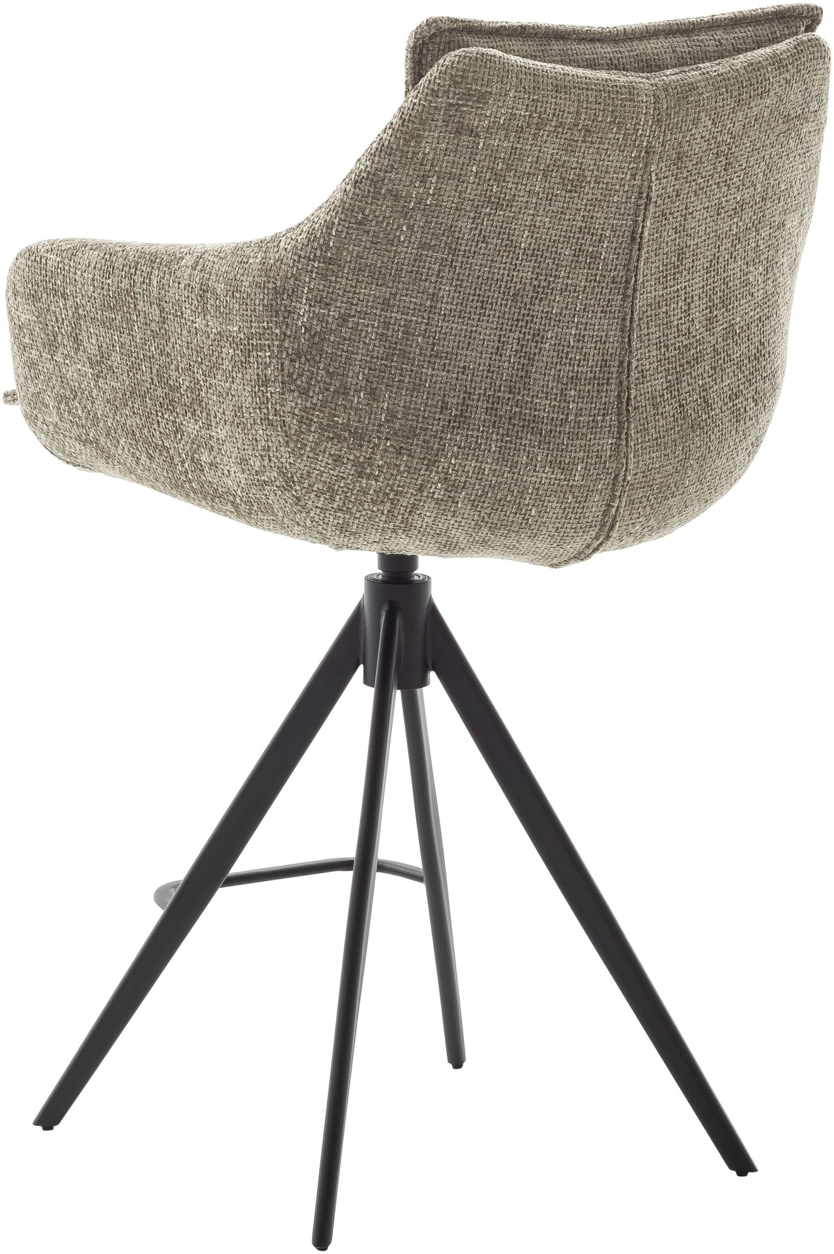 MCA furniture Bistrostuhl »Parker Tresenstuhl mit Armlehnen Tresenhocker«, (Set), 2 St., Struktur weich, Barhocker,Barmoebel,Barstuhl,360° drehbar,mit Lehne,belastbar 120 kg