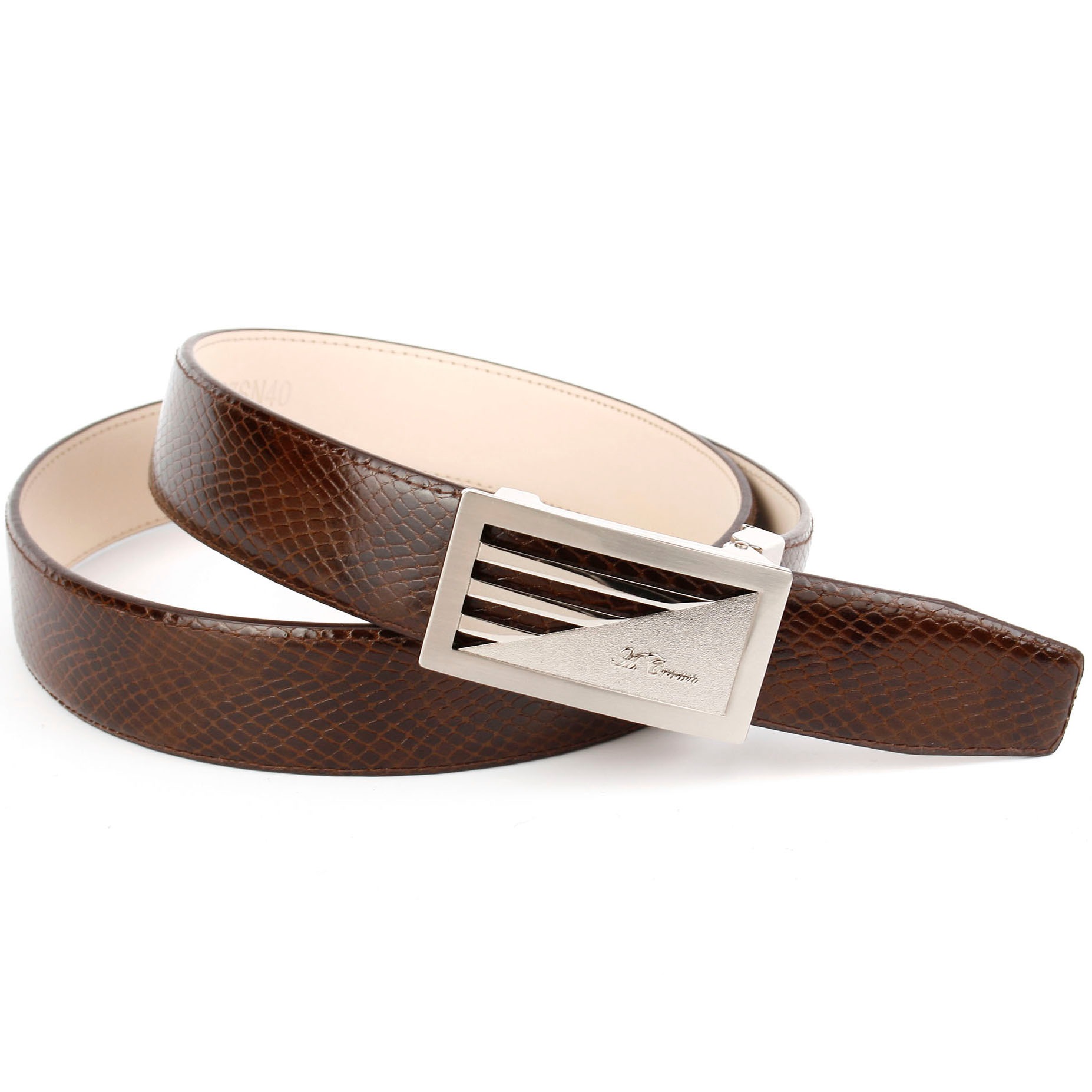 Image of Anthoni Crown Ledergürtel, Edler Damenledergürtel mit Reptilien-Prägung bei Ackermann Versand Schweiz