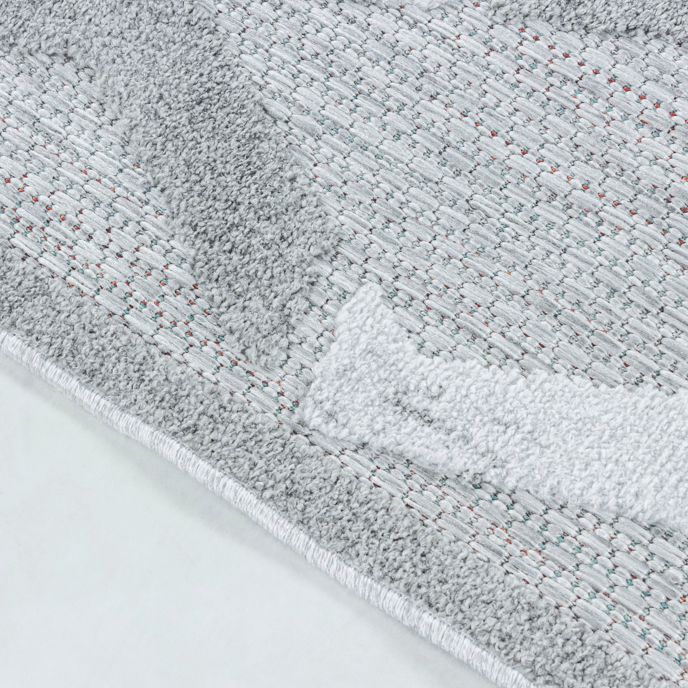 Ayyildiz Teppiche Teppich »BAHAMA 5158«, rechteckig, 8 mm Höhe, Läufer, Flachflor mit Hoch-Tief-Struktur, In-und Outdoor geeignet