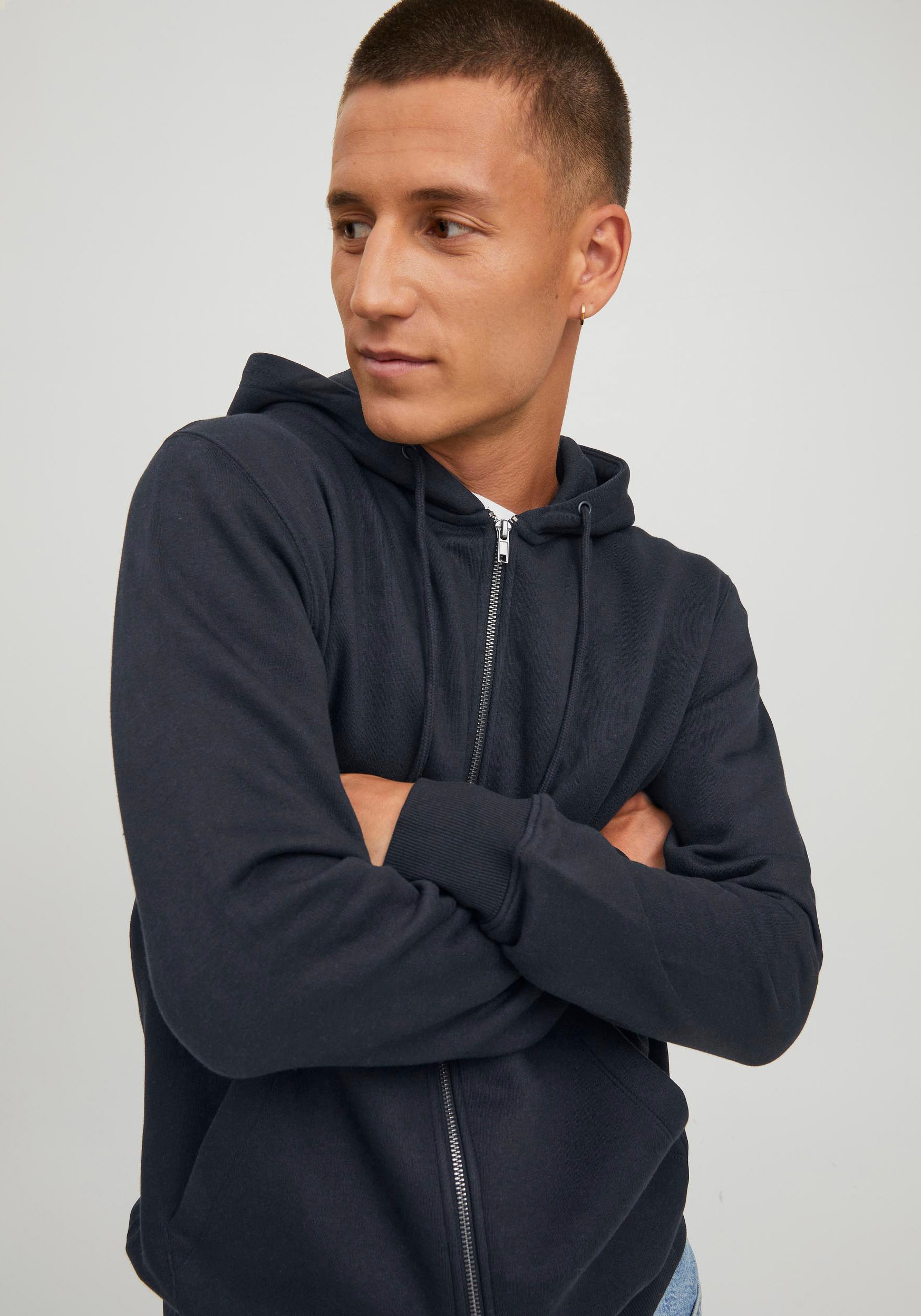 Jack & Jones Kapuzensweatjacke »STAR BASIC SWEAT ZIP HOOD«