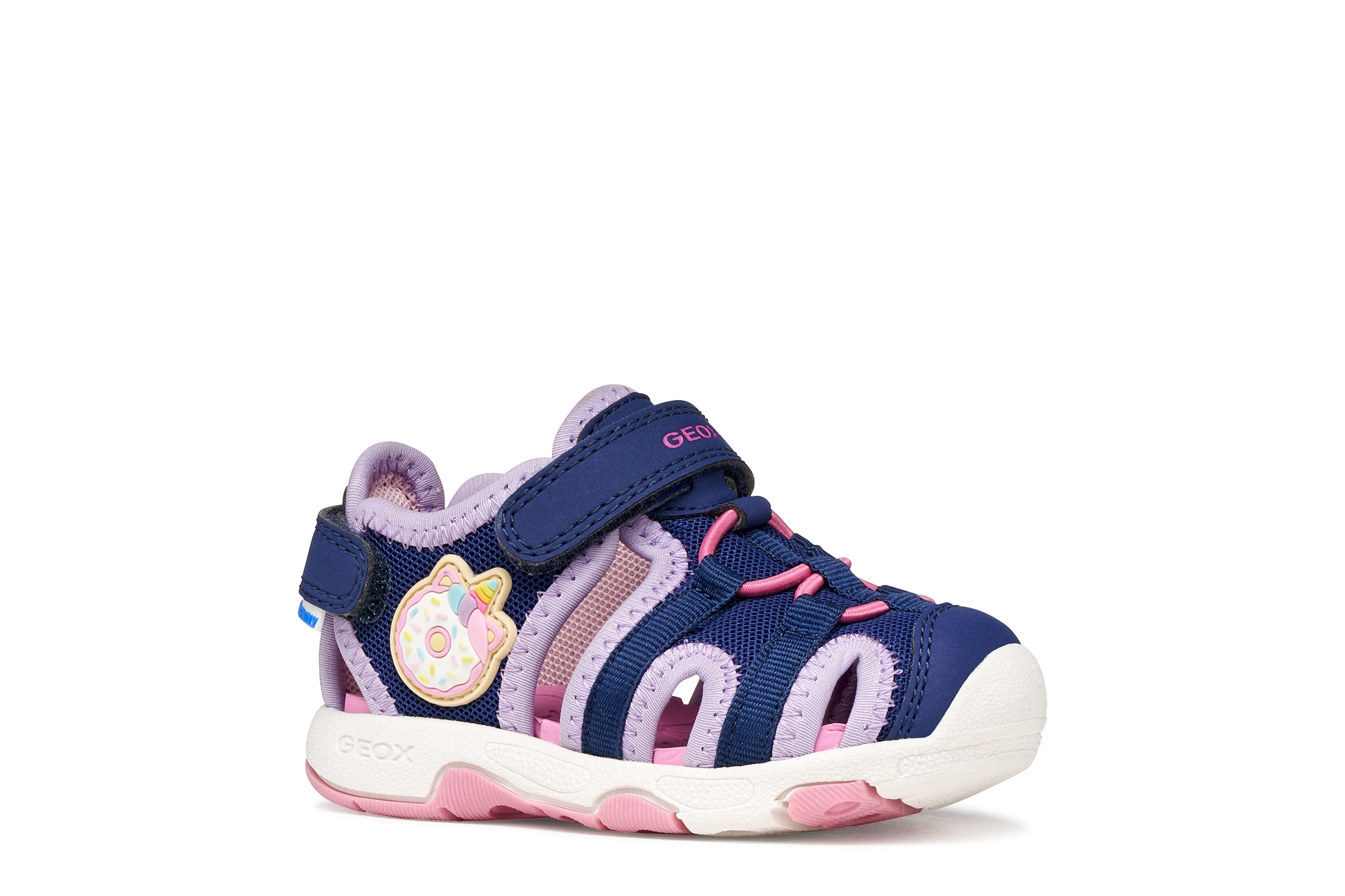 Geox Chaussures de marche »B SANDAL MULTY GIRL«  chaussure bébé, chaussure d'été, chaussure à scratch, gabarit de taille à télécharger