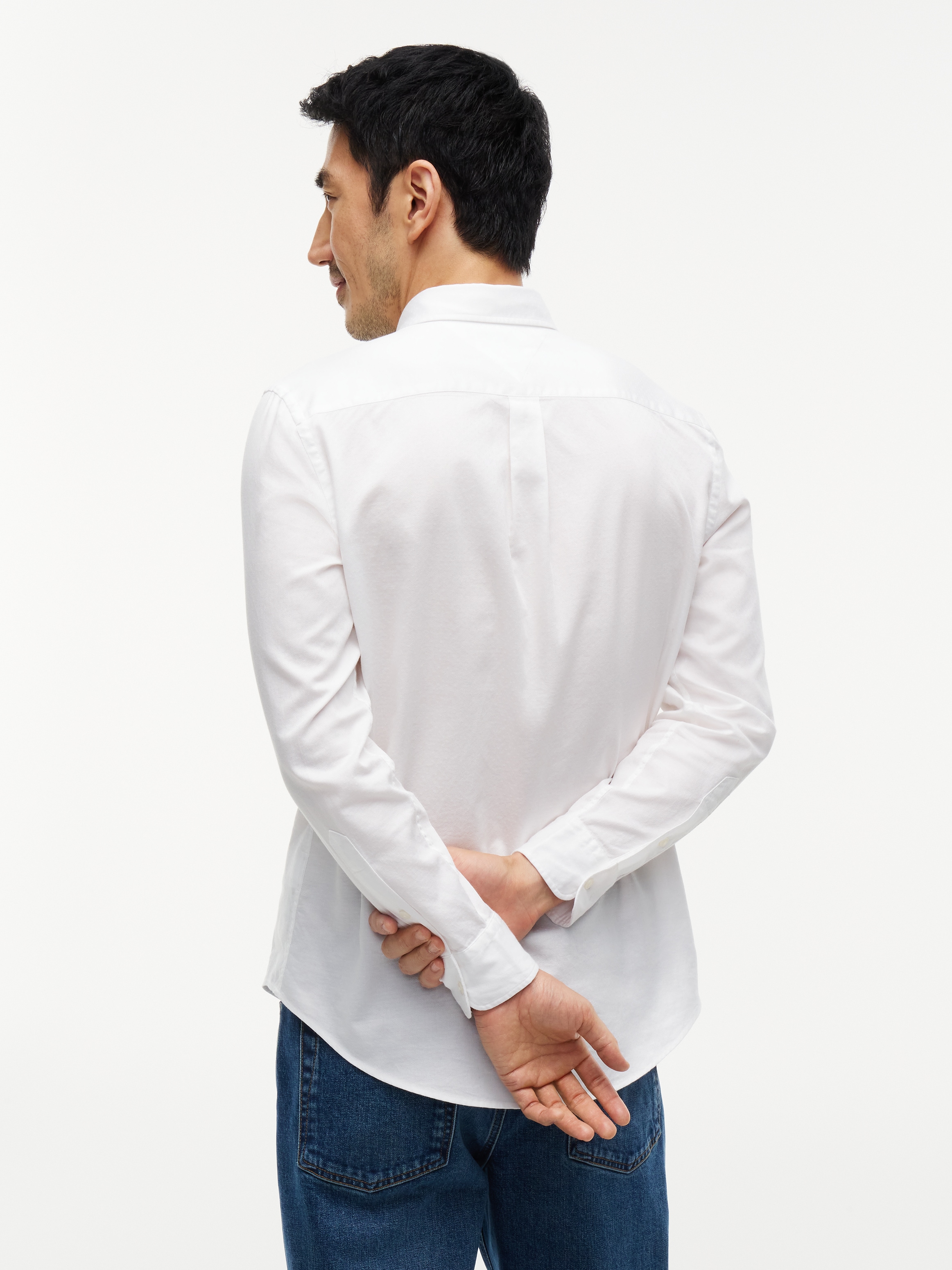 Tommy Hilfiger Chemise à manches longues »FLEX DOBBY SLIM FIT« Slim Fit Dobby Structure