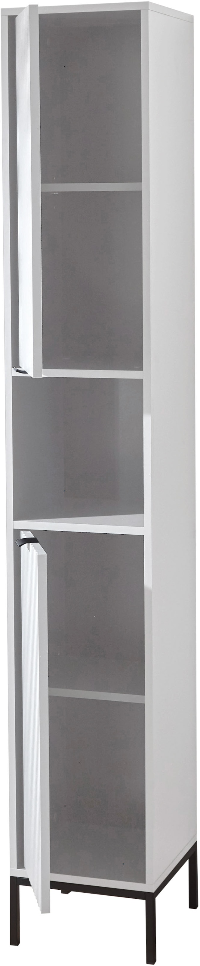 BASIC by Balculina »Lucera Hochschrank, Badezimmerschrank BxHxT 32x195x32« 1 cuis tlg. Largeur 32 cm, porte montable à gauche/droite