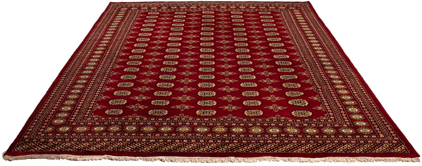 Image of morgenland Orientteppich »Pakistan - 305 x 244 cm - dunkelrot«, rechteckig, 6 mm Höhe, Wohnzimmer, Handgeknüpft, Einzelstück mit Zertifikat bei Ackermann Versand Schweiz