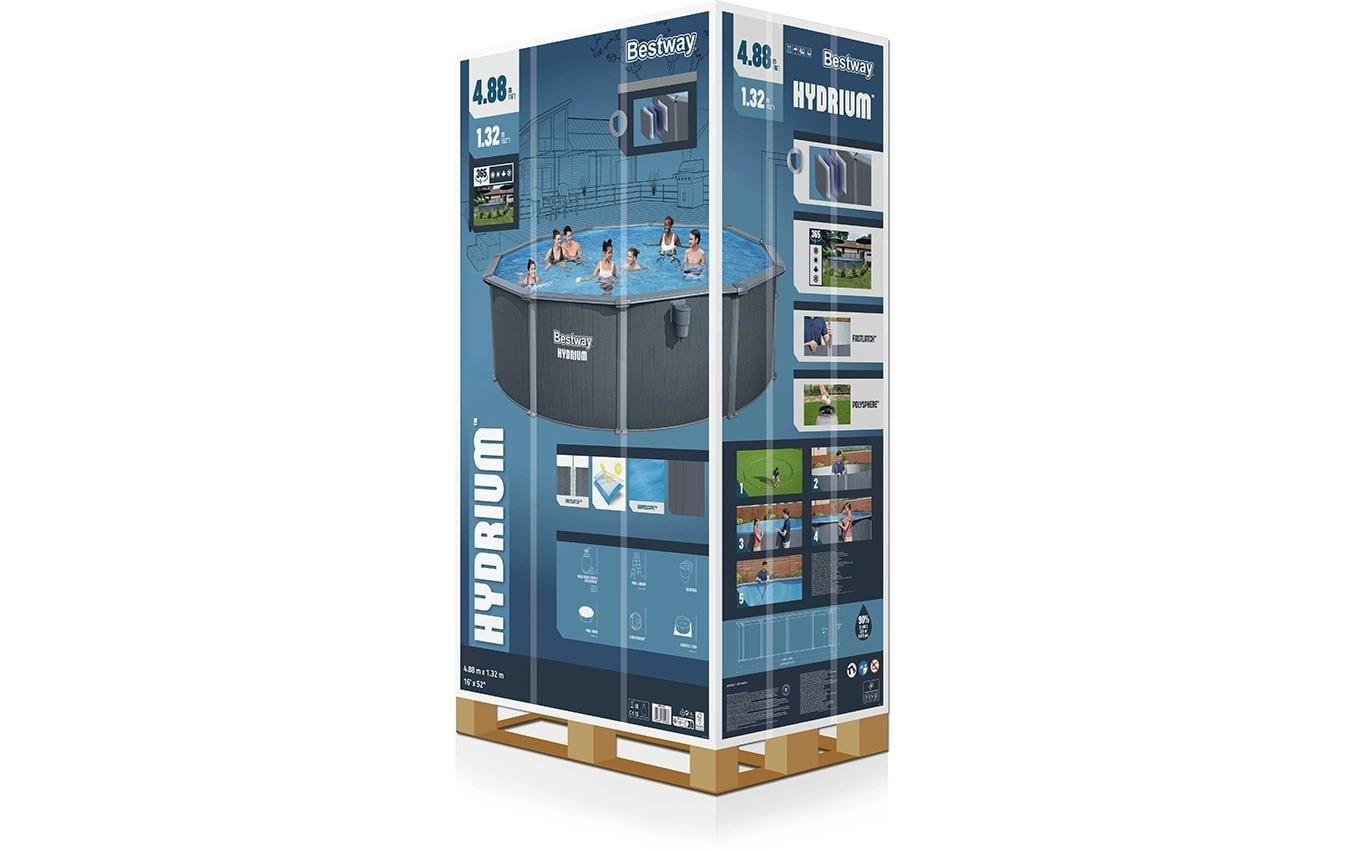 Bestway Piscine »Hydrium Komplett-Set 488 x 132 cm«