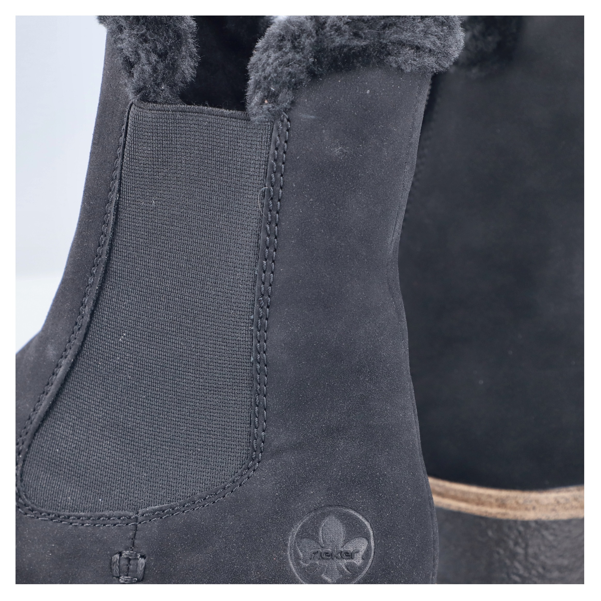 Rieker Bottes d'hiver  chelsea boots, bottines d'hiver, talon bloc, avec fermeture éclair intérieure