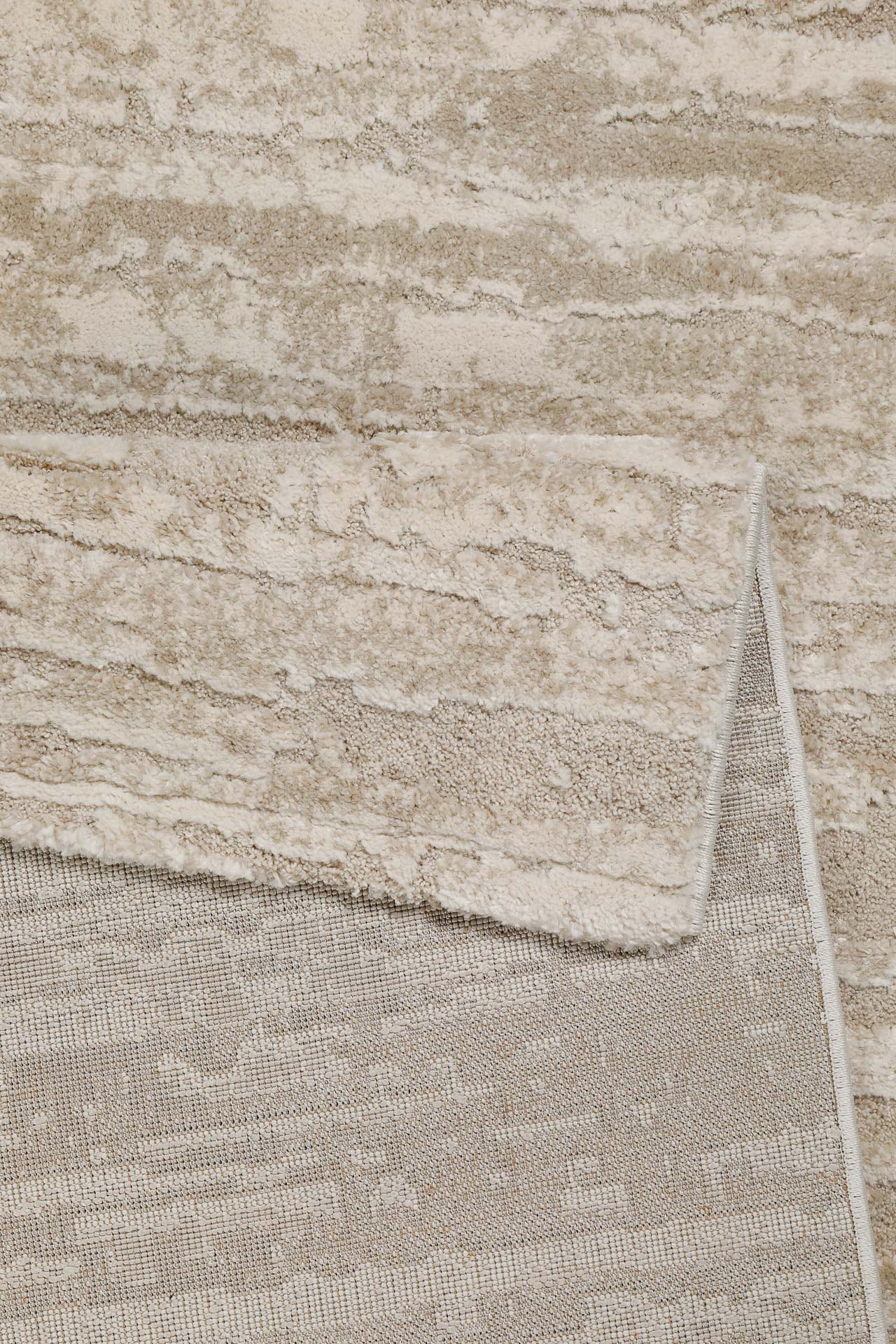 Wecon home Teppich »Peer« rechteckig 18 mm Höhe Gewebt, Hoch-Tief, pflegeleicht, meliertes Muster, Scandi, Wohnzimmer