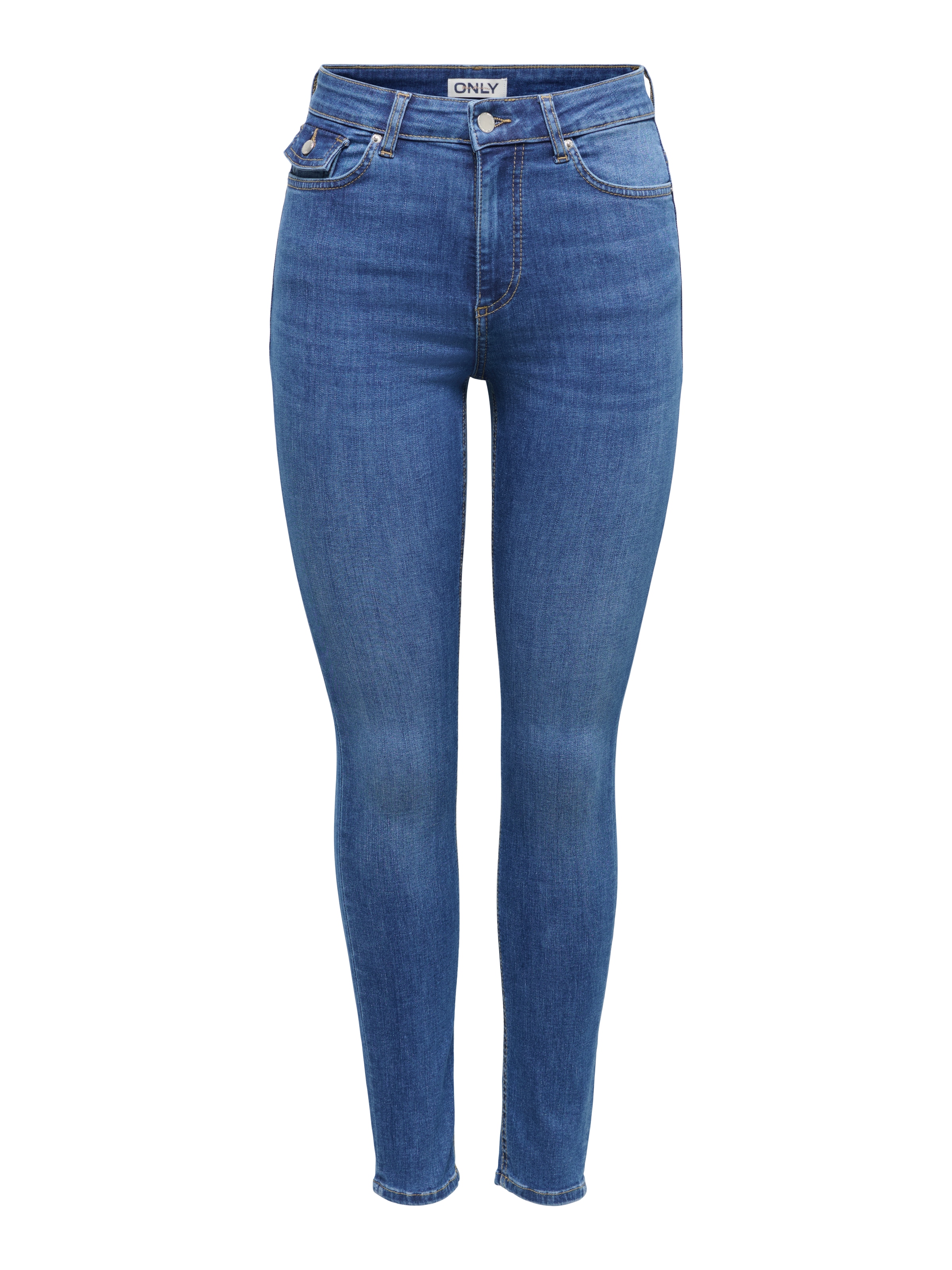 ONLY Jeans skinny »ONLLILO HW SKINNY ANK DNM AZG BF« mélange de coton