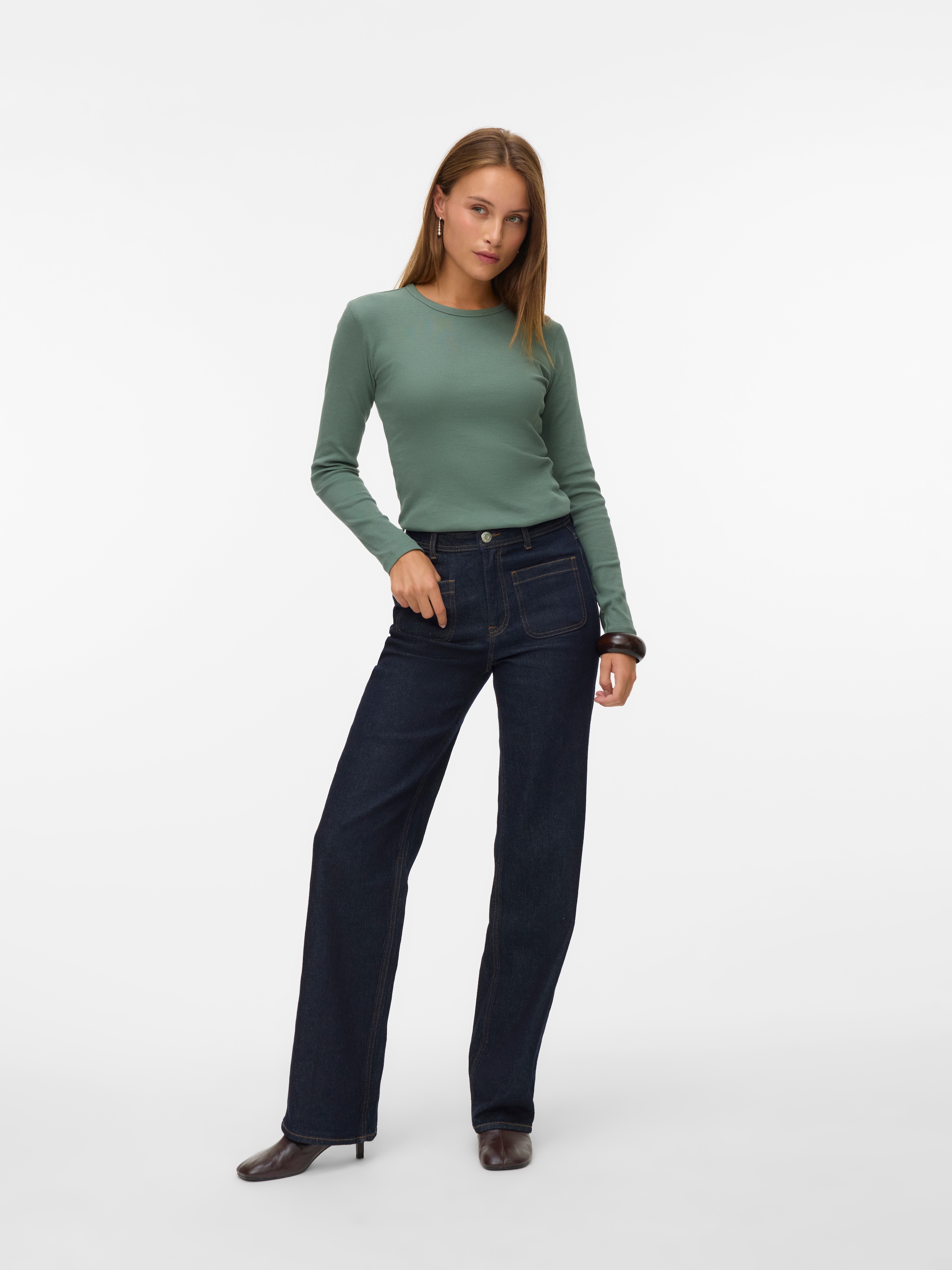 Vero Moda Langarmshirt »VMCHLOE LS SHORT TOP JRS NOOS«