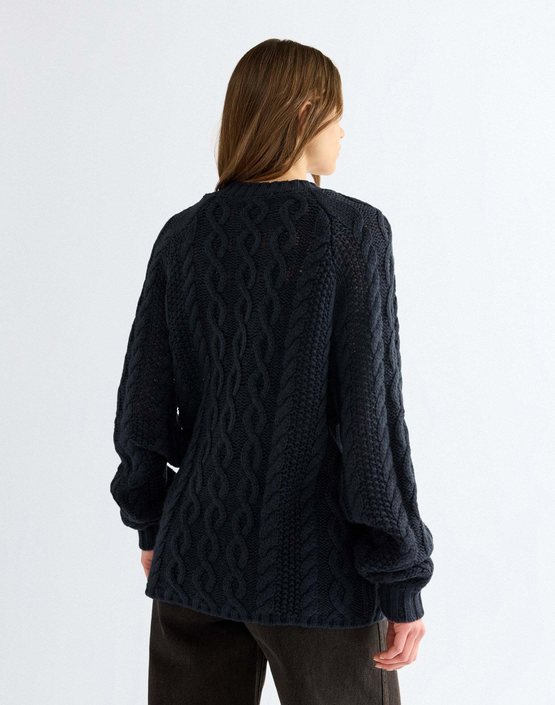 Wrangler Strickpullover »WRANGLER Pullover V Neck Cable Knit«