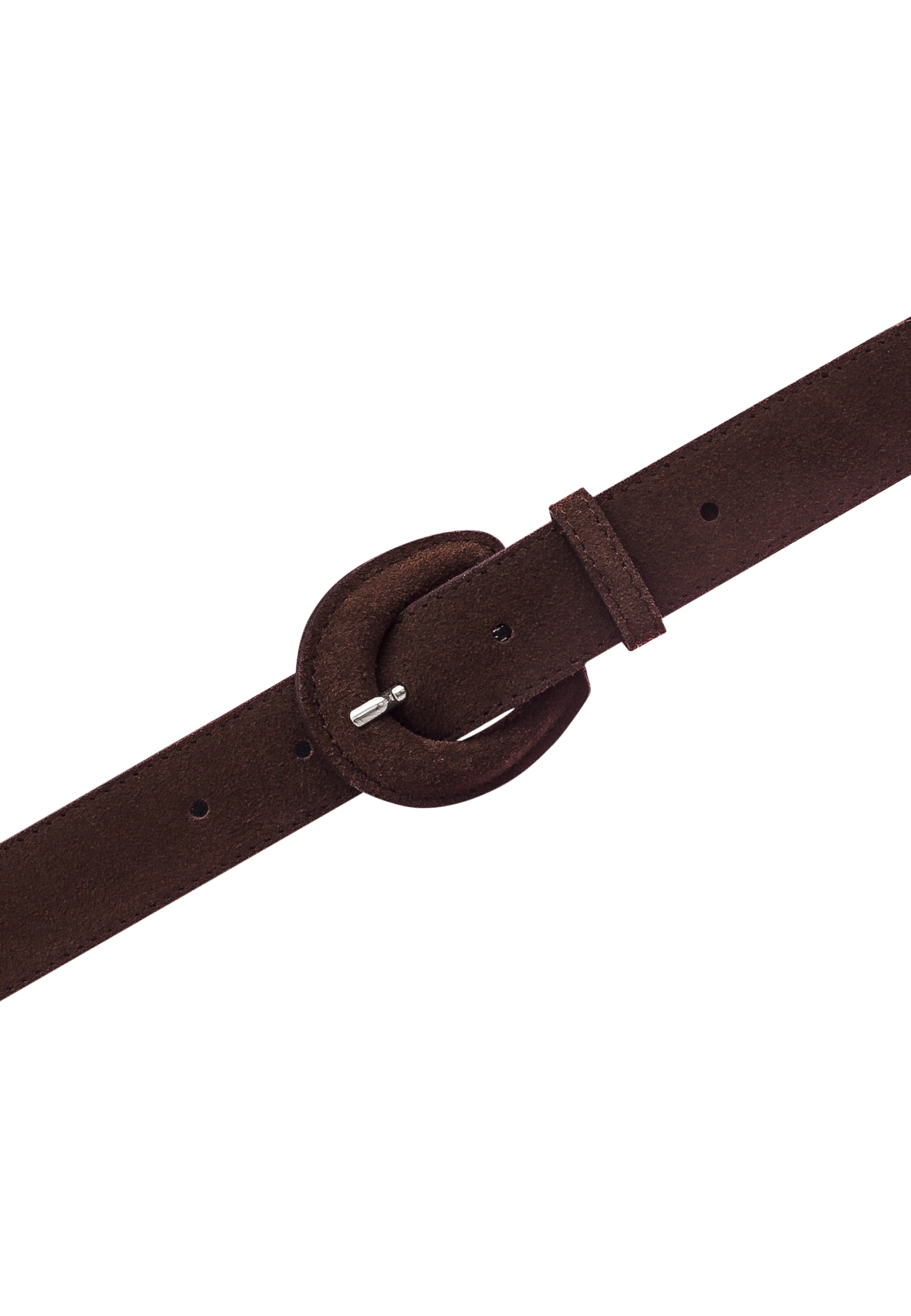 Tamaris Ceinture en cuir »Florence« en cuir de vache, avec boucle demi-ronde recouverte de cuir