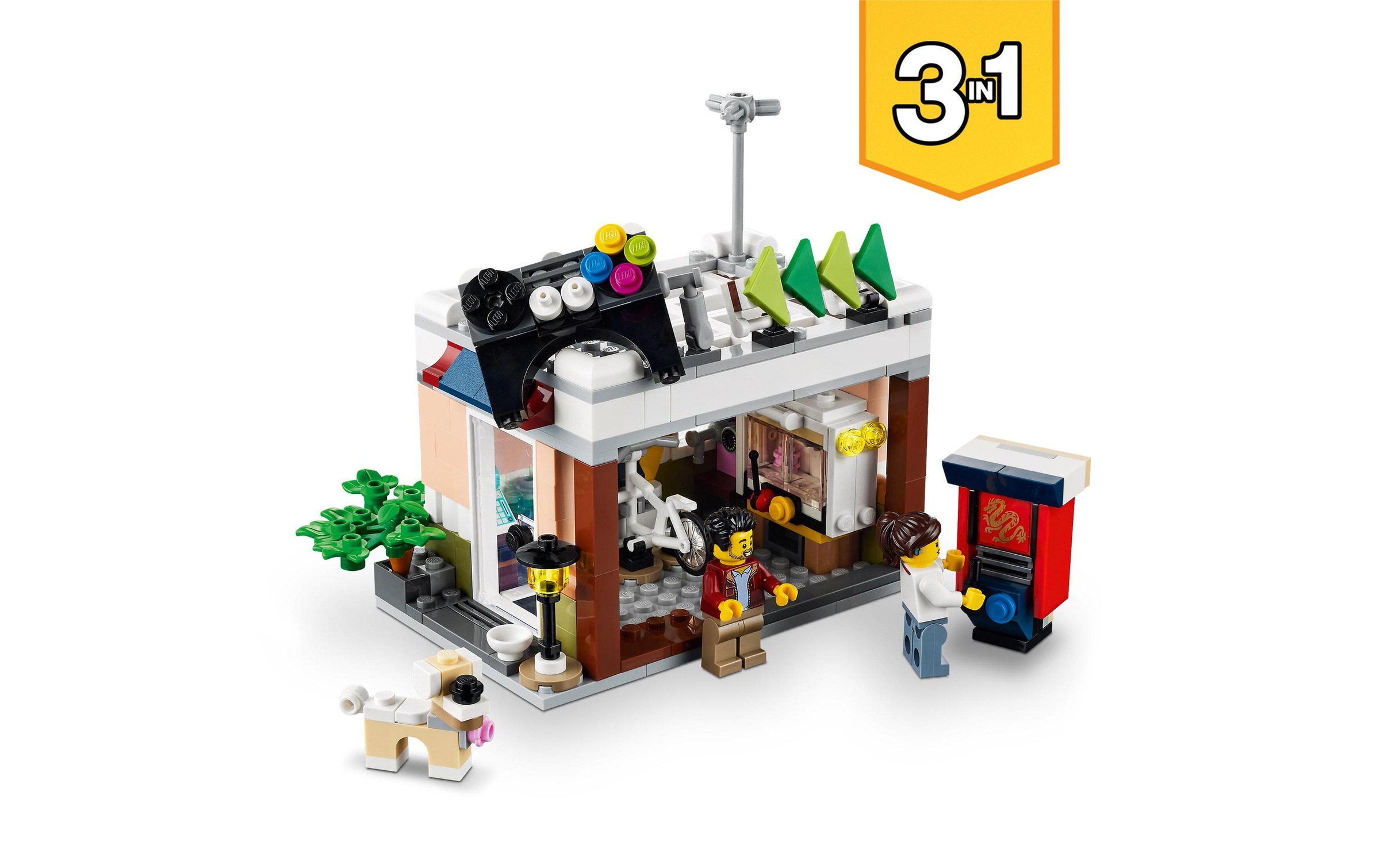 LEGO® Spielbausteine »Nudelladen 31131«, (569 St.)