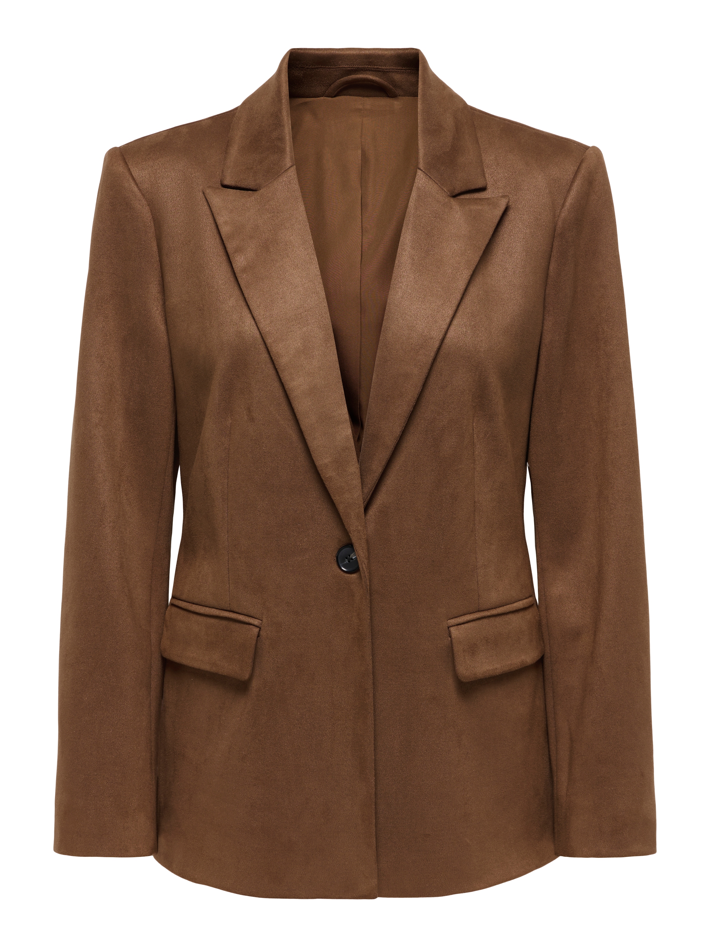 ONLY Blazer en similicuir »ONLADDI L/S FAUX SUEDE BLAZER TLR« mélange de matières, coupe ample