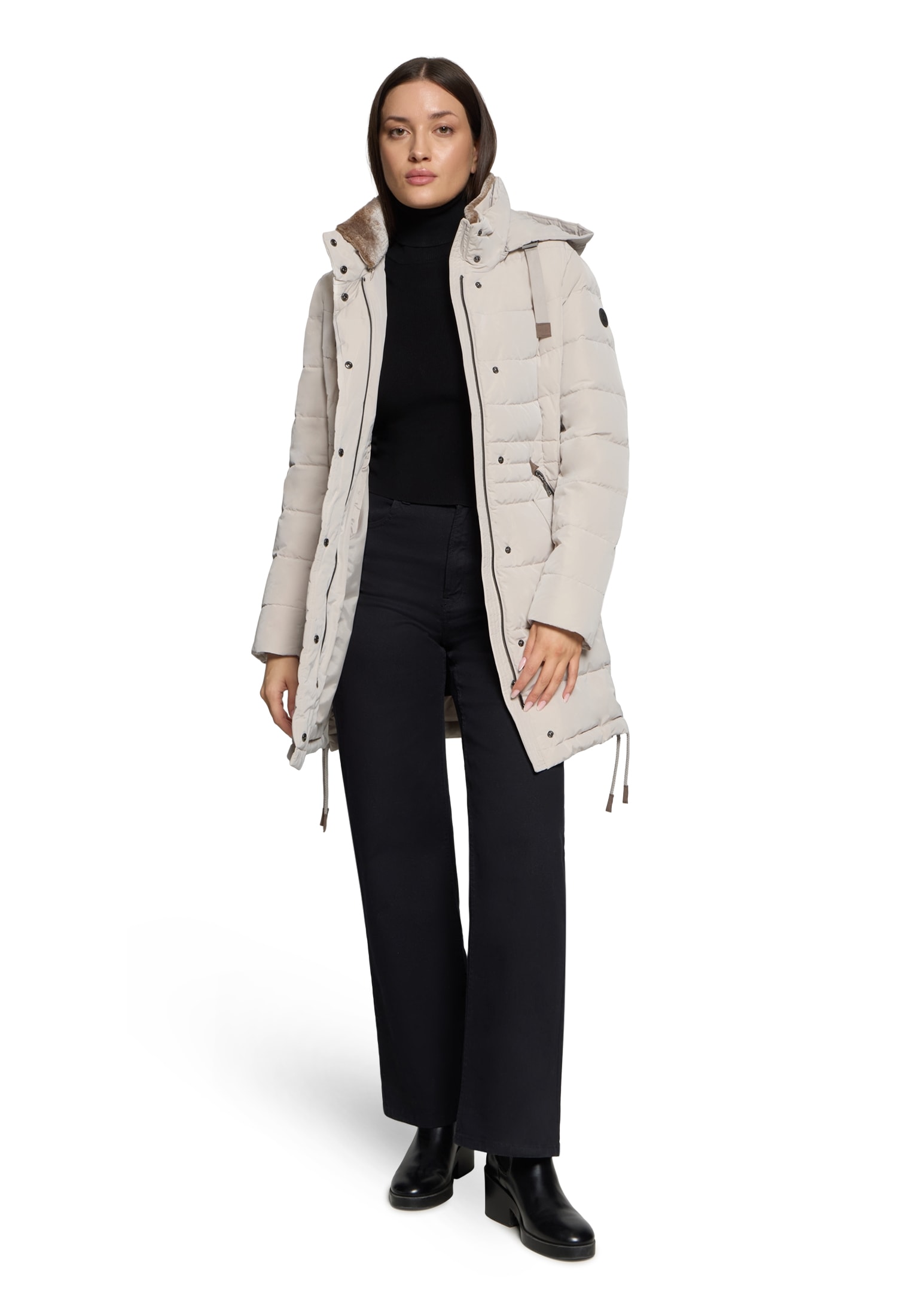 Gil Bret Steppjacke mit Kapuze mit abnehmbarer Kapuze
