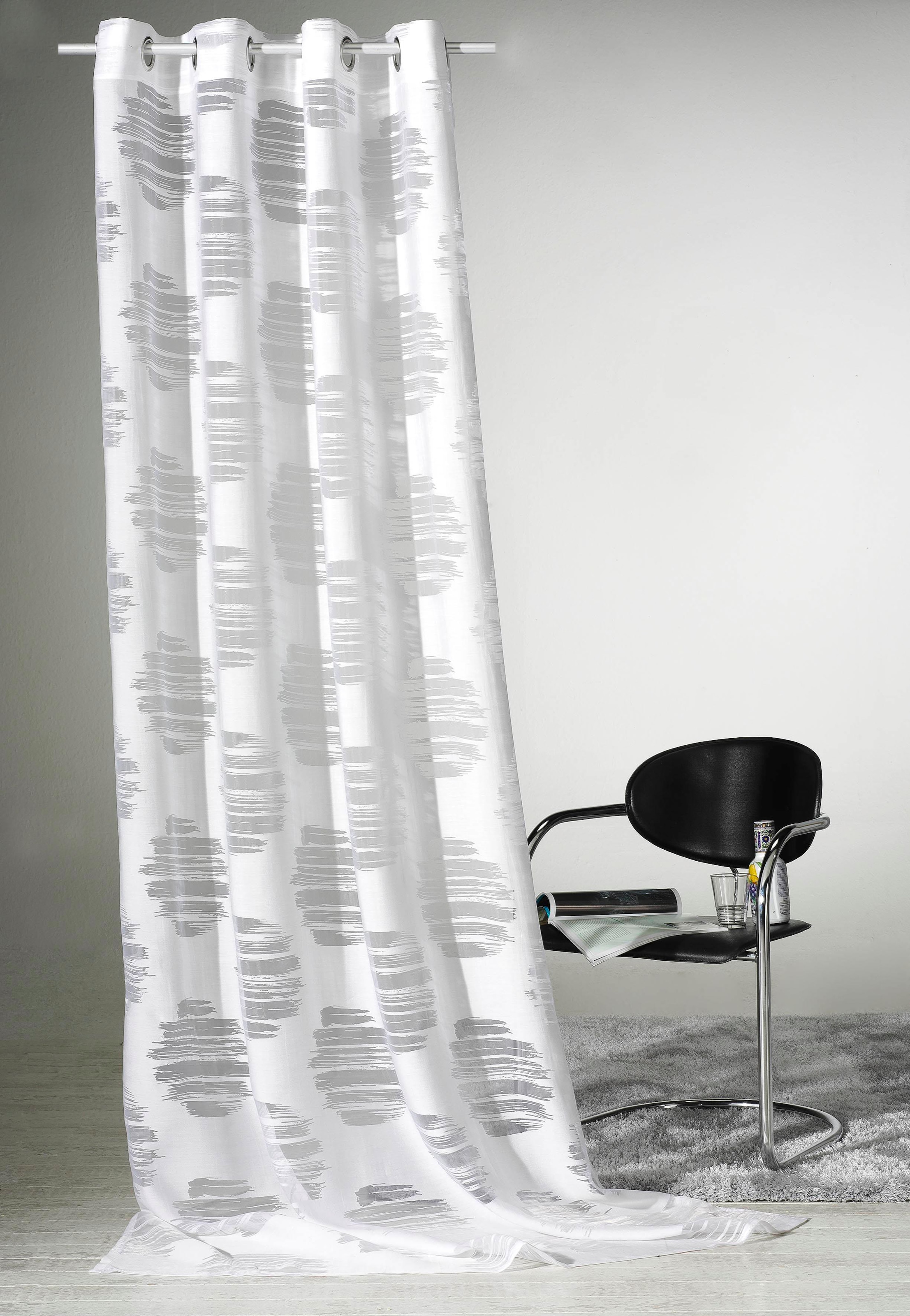 Image of Weckbrodt Vorhang "Valea" Ösen 1 Stk. tlg. Ausbrenner, transparent, Gardine, Store
