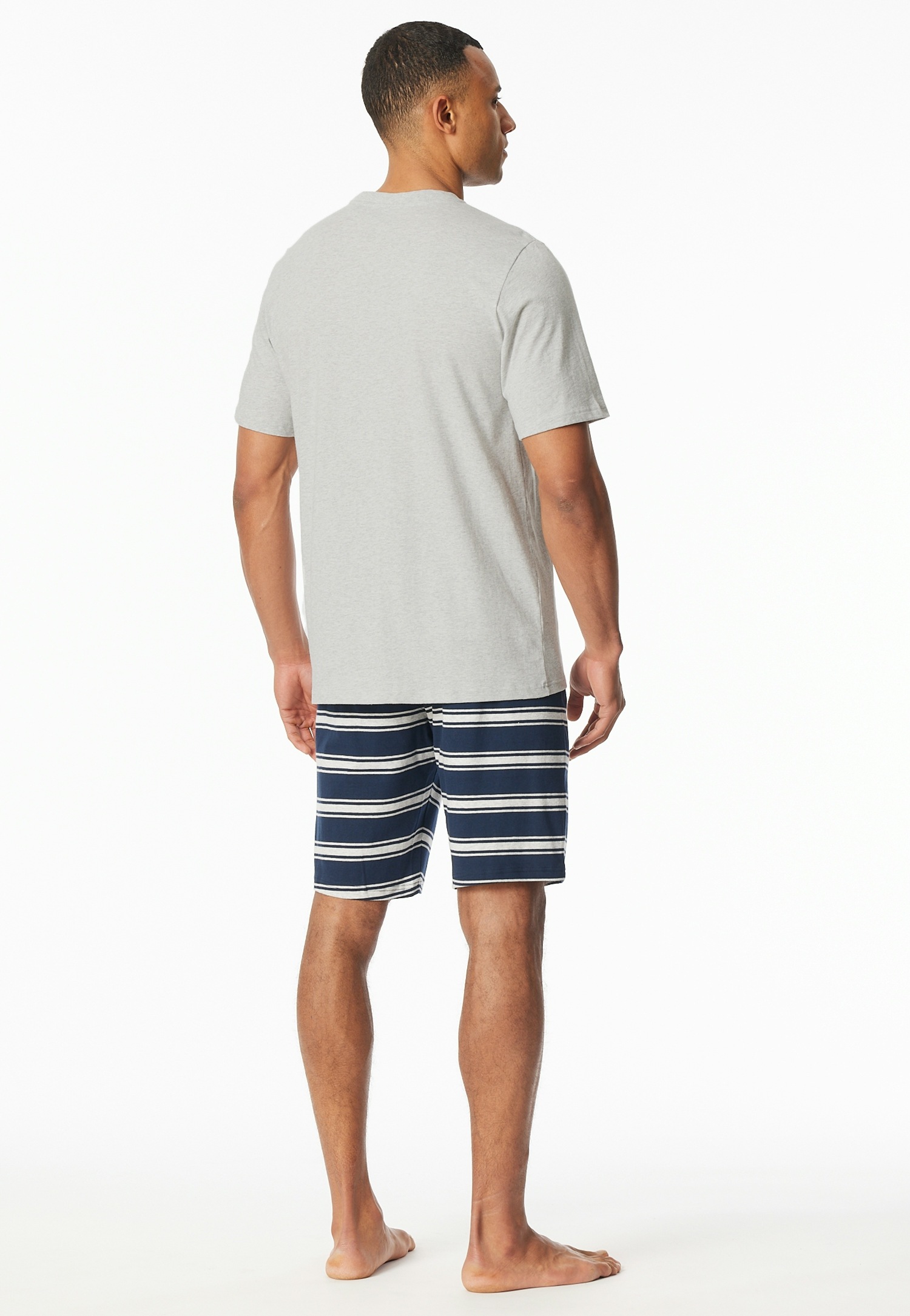Schiesser Shorty »"Casual Nightwear"«, (2 tlg.), Shirt mit funktionaler Knopfleiste