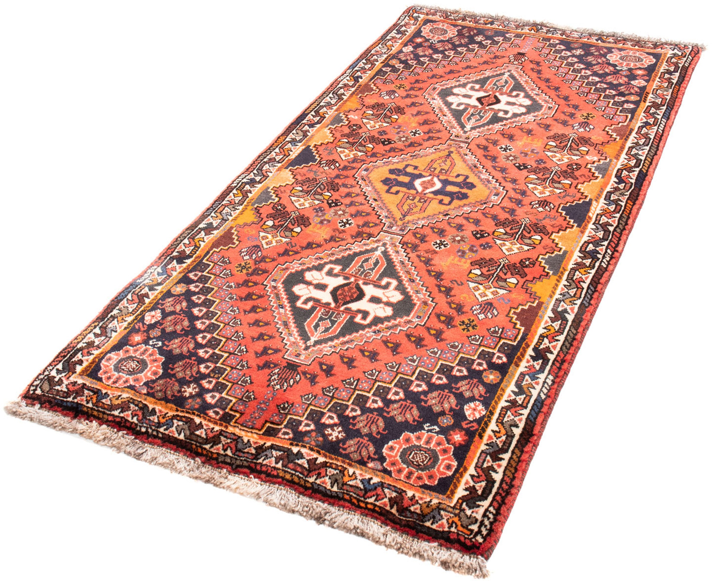 Image of morgenland Orientteppich »Perser - Nomadic - 174 x 81 cm - rot«, rechteckig, 10 mm Höhe, Wohnzimmer, Handgeknüpft, Einzelstück mit Zertifikat bei Ackermann Versand Schweiz